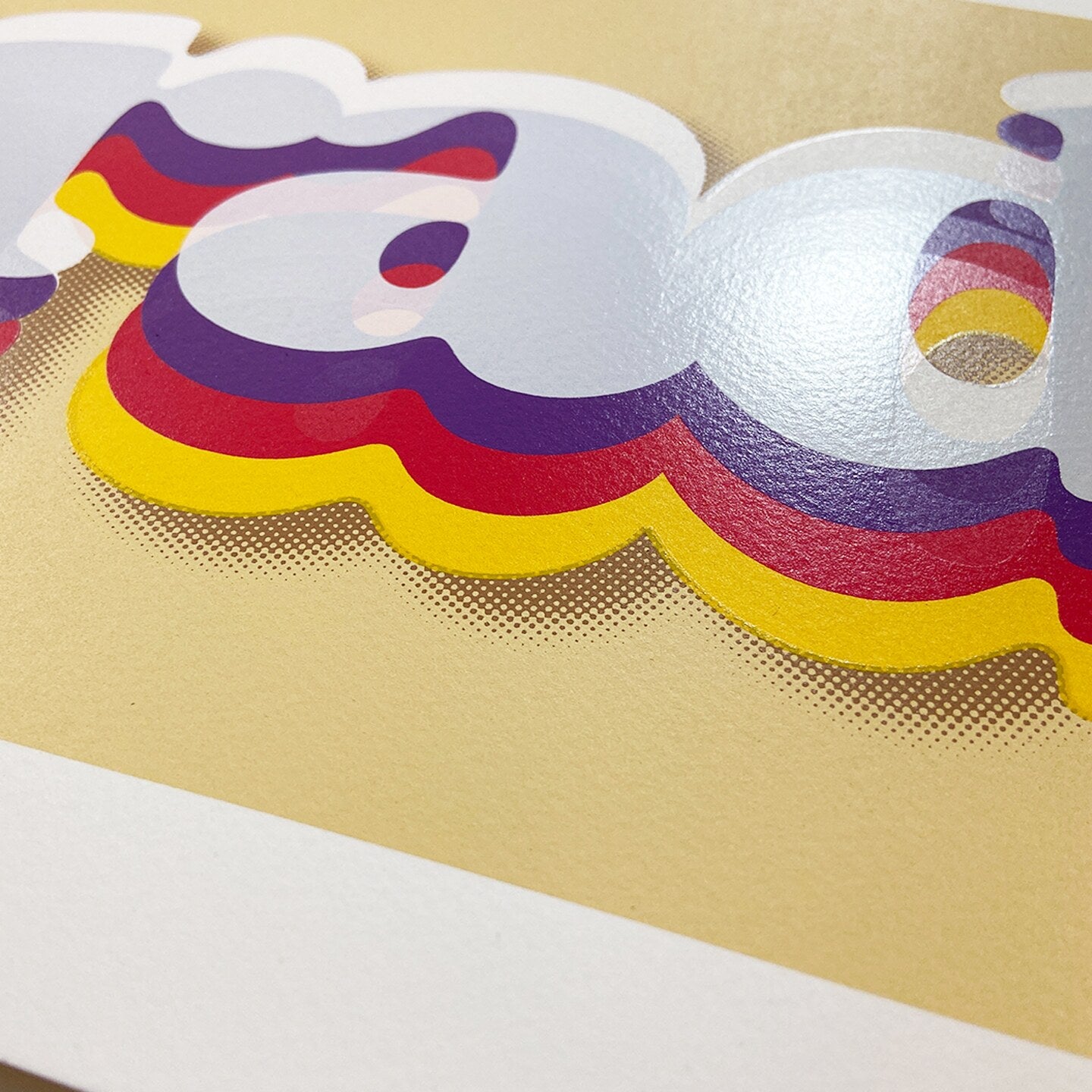 Paradise Cream Hand Pulled Screenprint