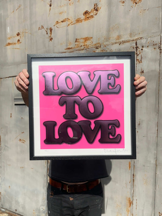 LOVE PINK (FRAMED)