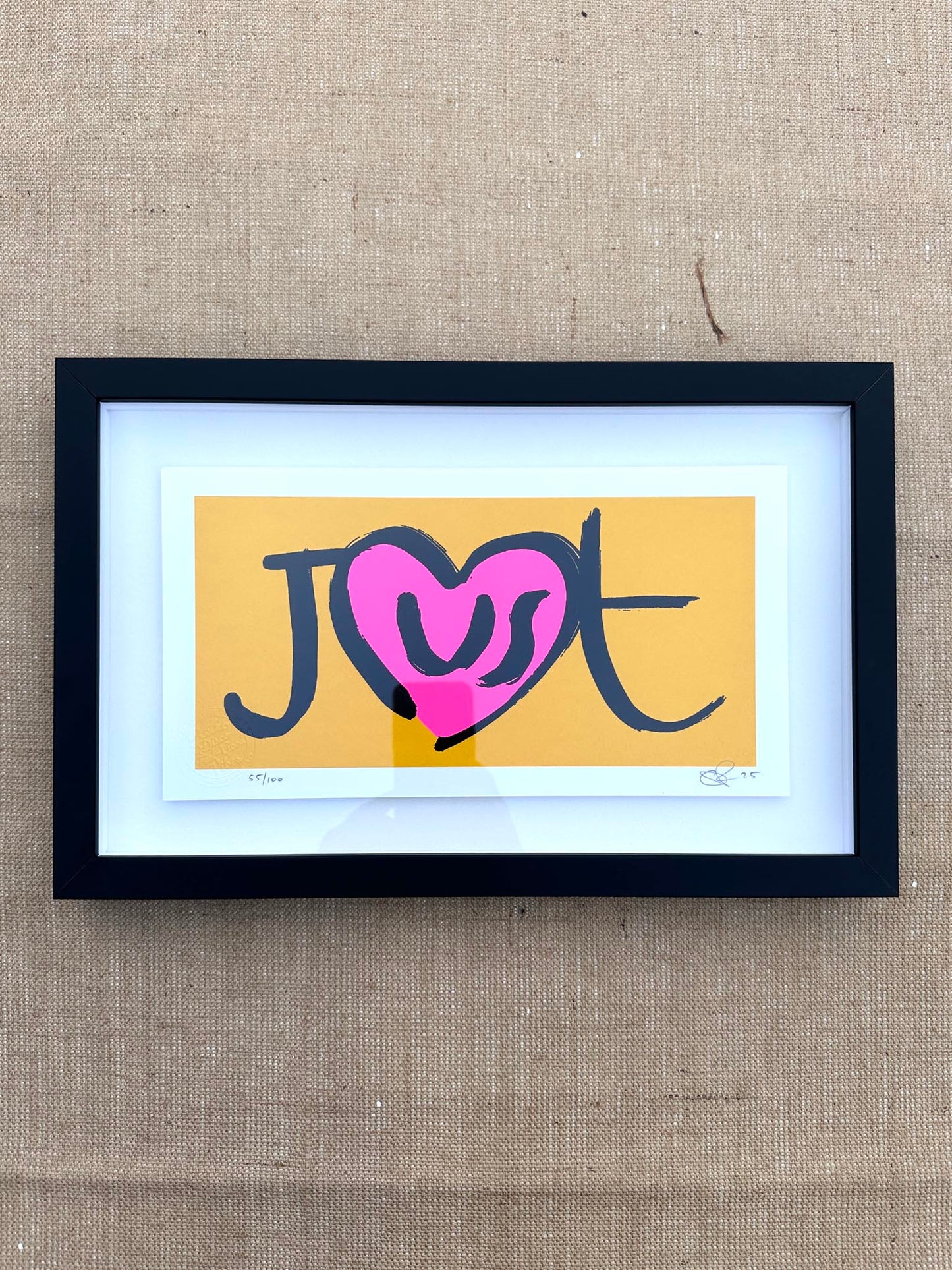 JusT FLURO PINK (FRAMED)