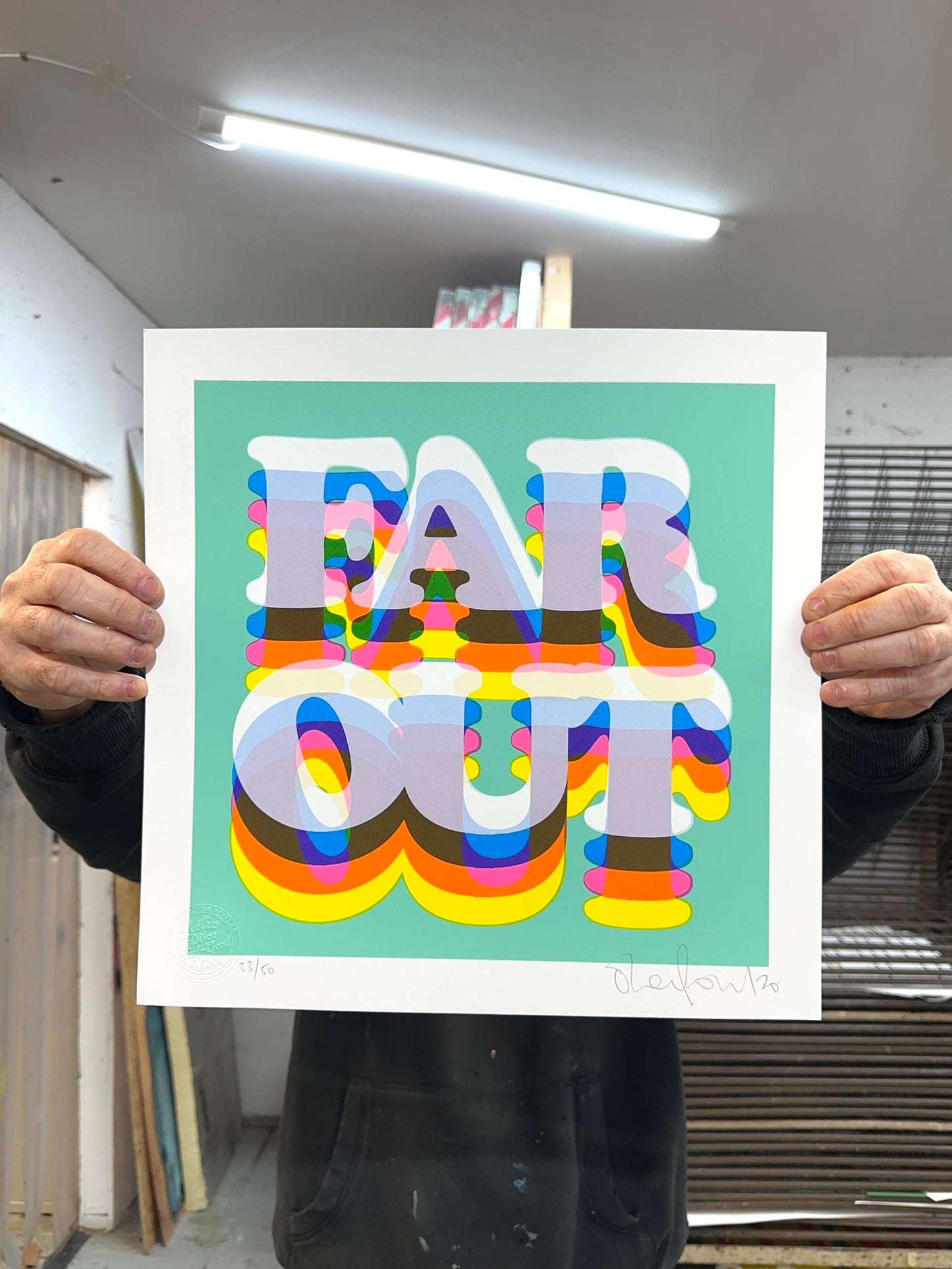 Far Out - Limited Edition Typography Screenprint