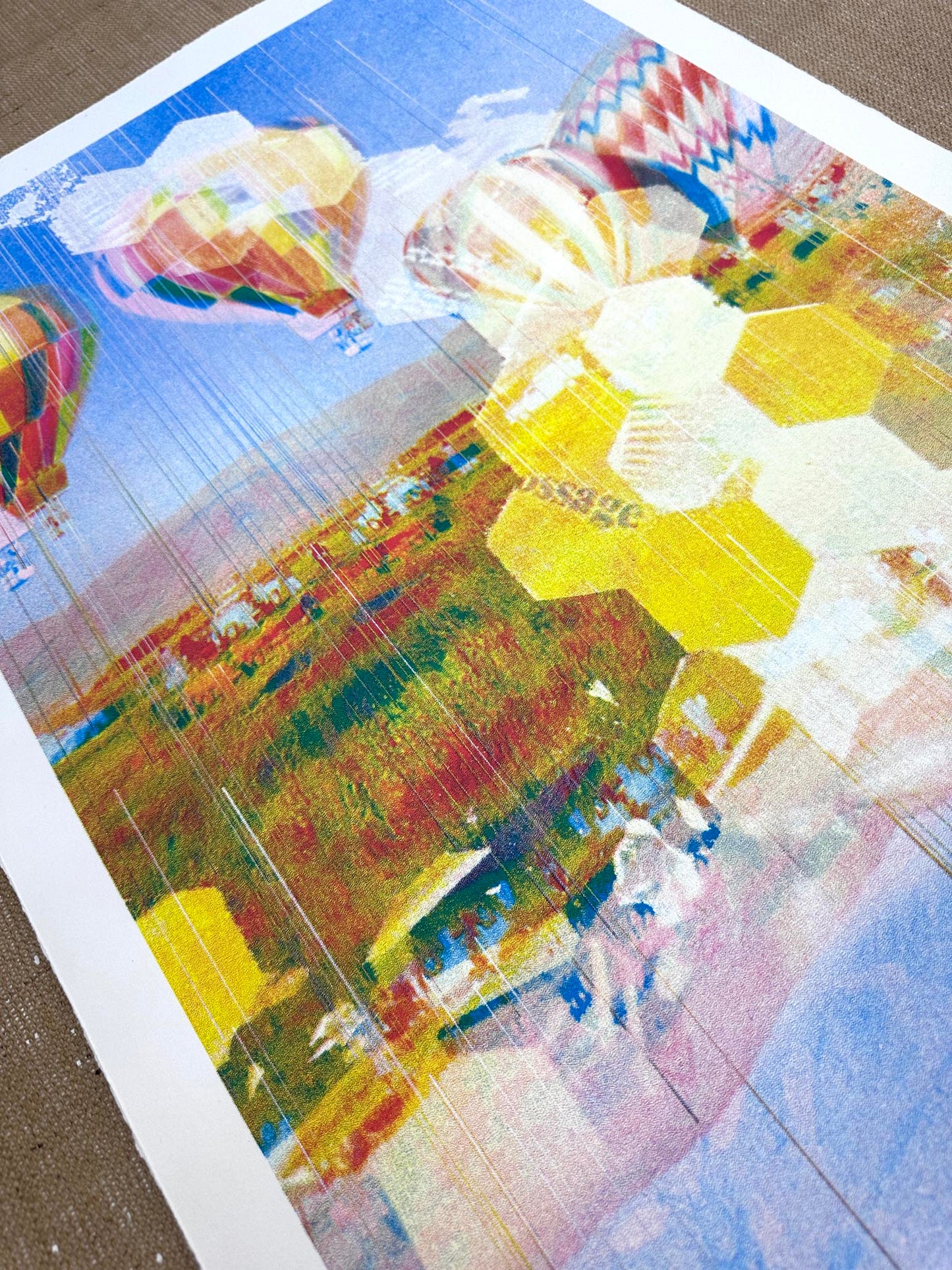 Air Balloon CMYK Screenprint
