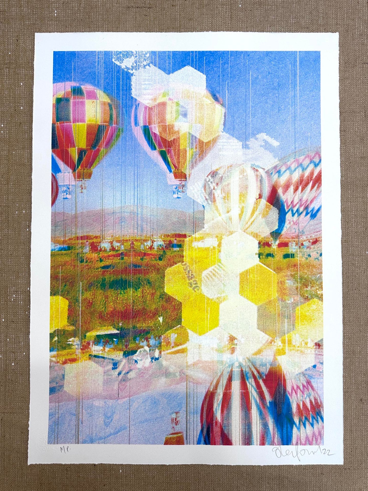Air Balloon CMYK Screenprint