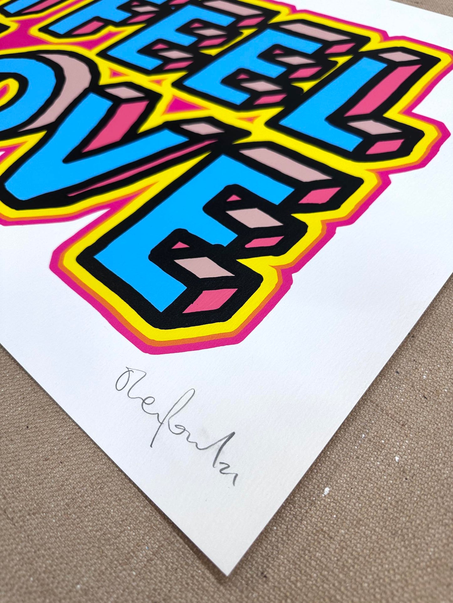 I Feel Love Hand pulled screenprint