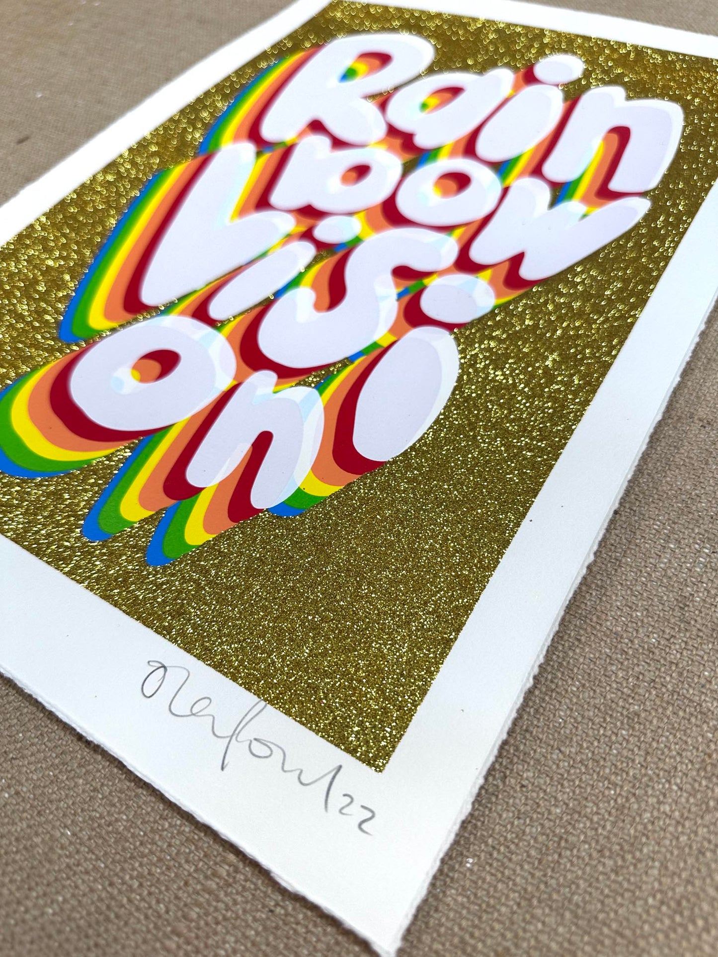 Rainbow Vision Handpulled Screenprint