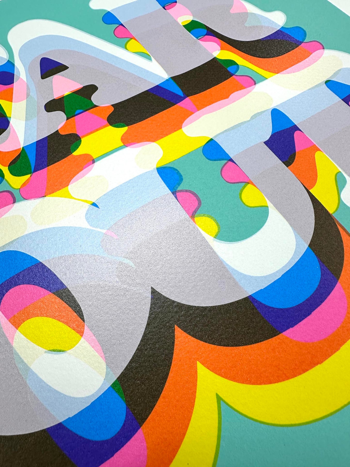 Far Out - Limited Edition Typography Screenprint