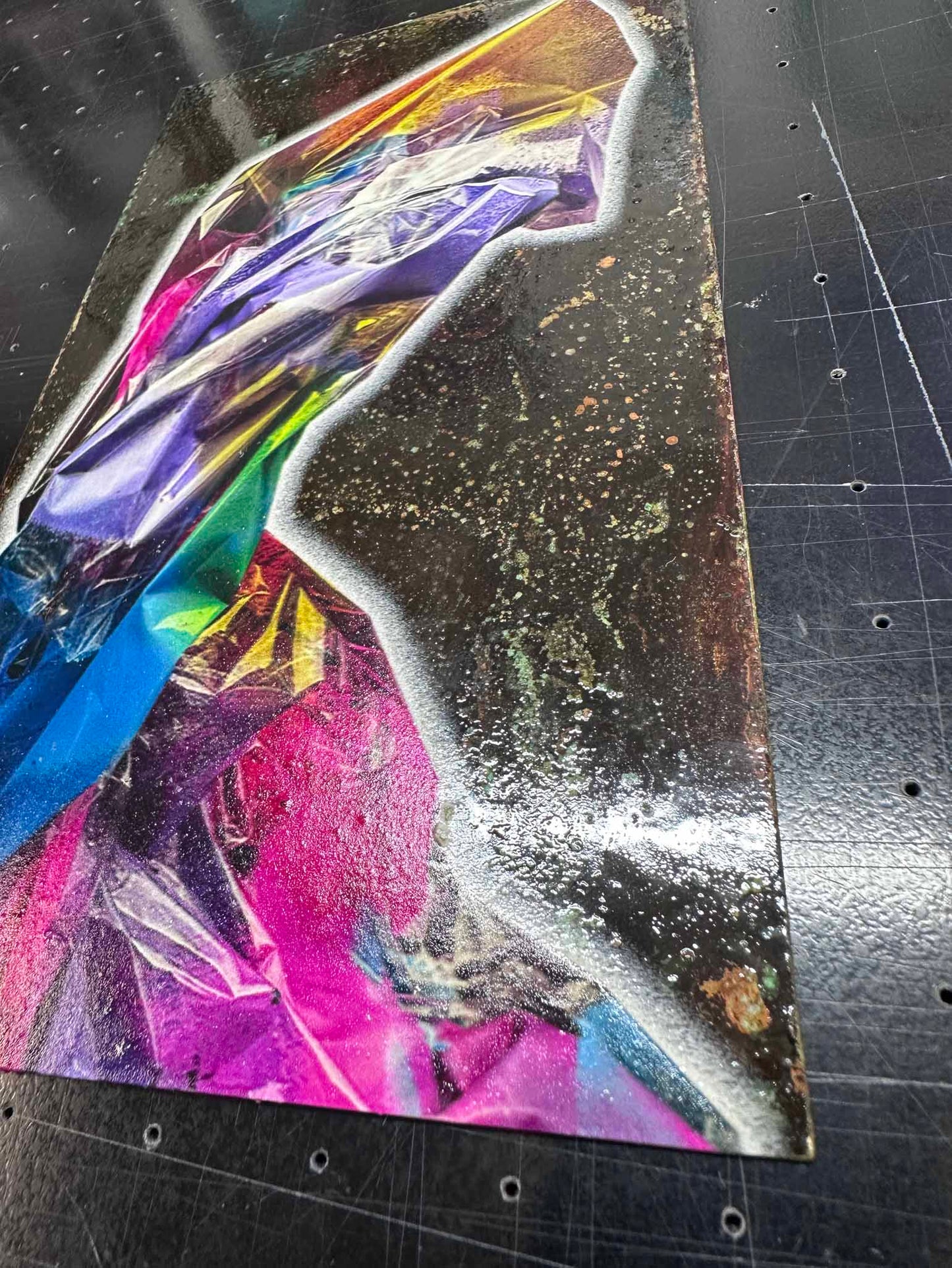 Lean Rectangle Original Oxidised Artwork