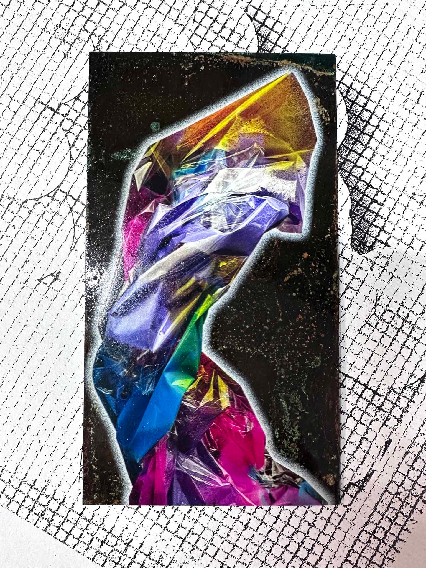 Lean Rectangle Original Oxidised Artwork