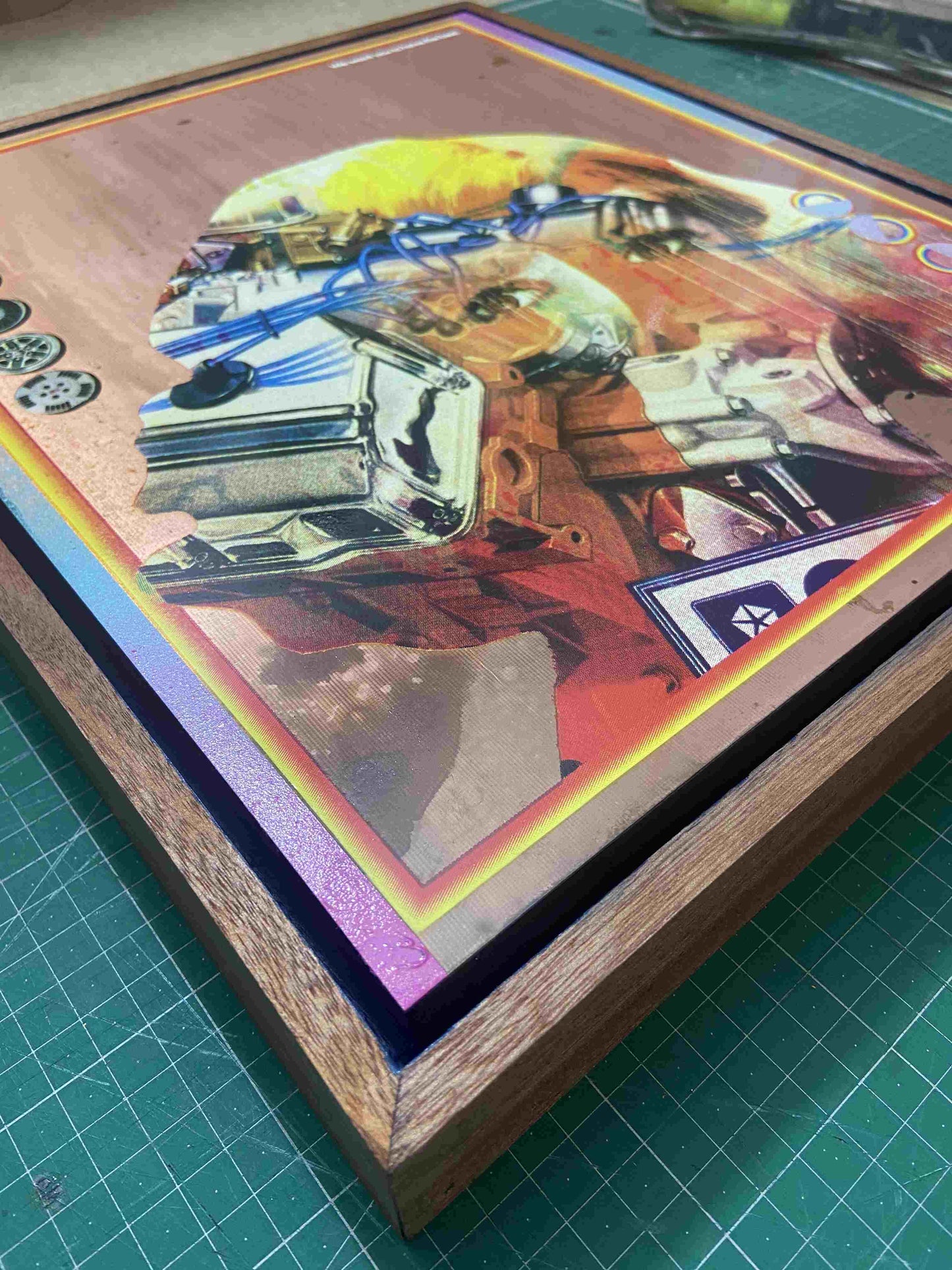 "Remember Me" Oxidised Copper Screenprinted Artwork E