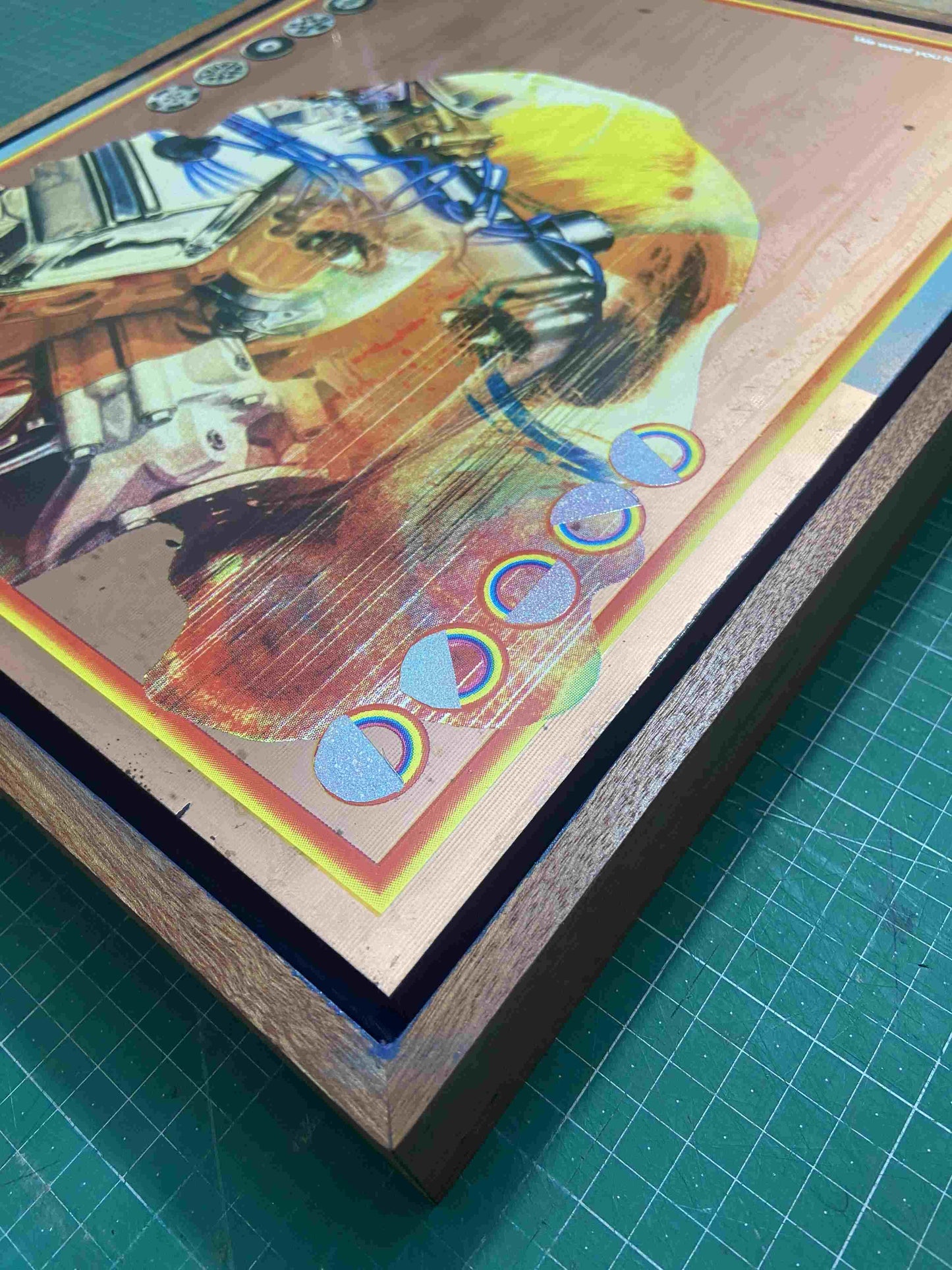 "Remember Me" Oxidised Copper Screenprinted Artwork E