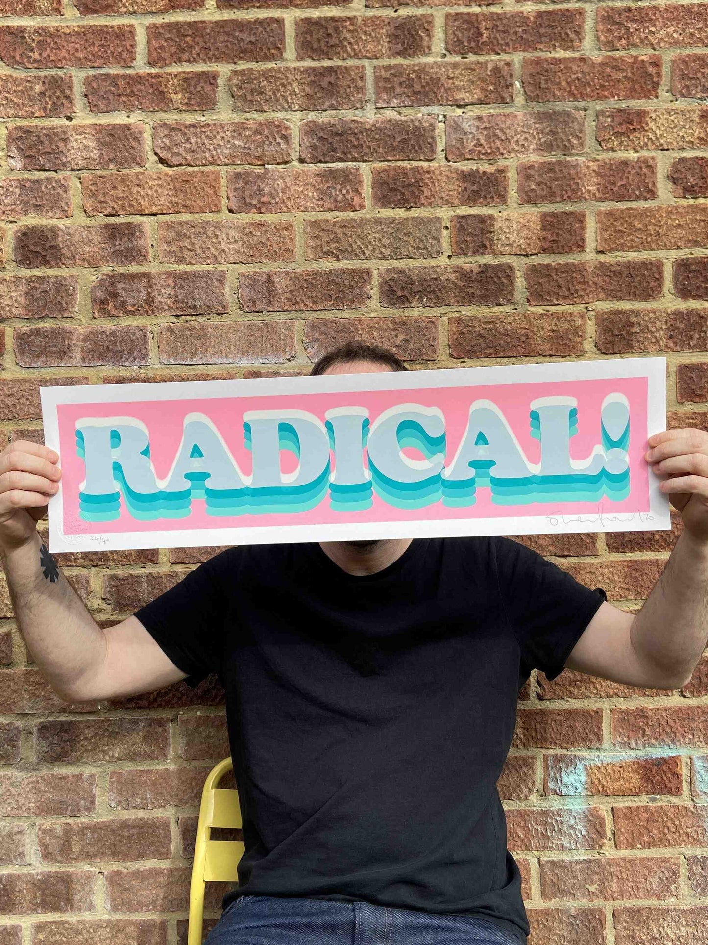 Radical! Hand Pulled Screenprint