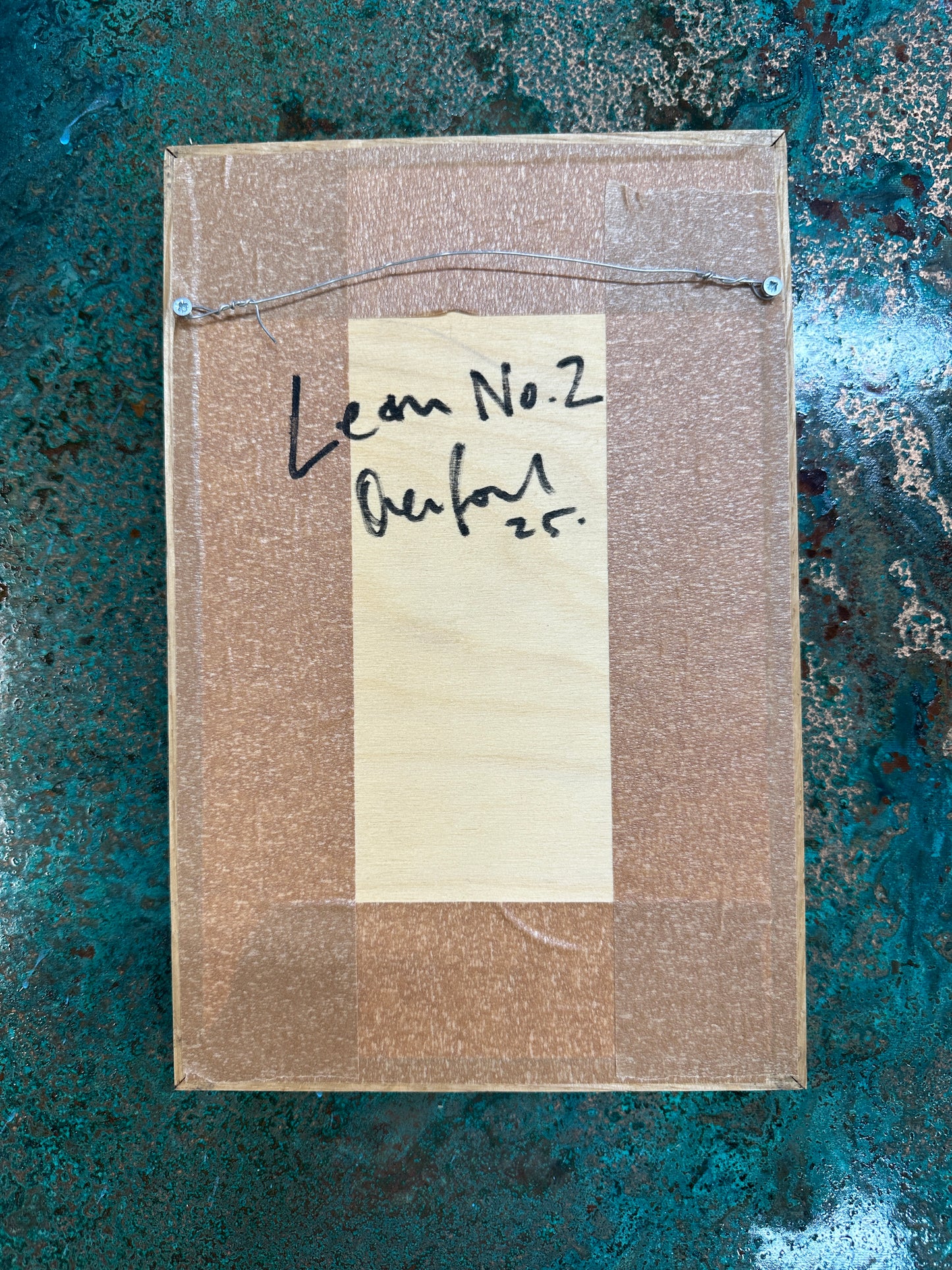 Lean Rectangle Original Oxidised Artwork