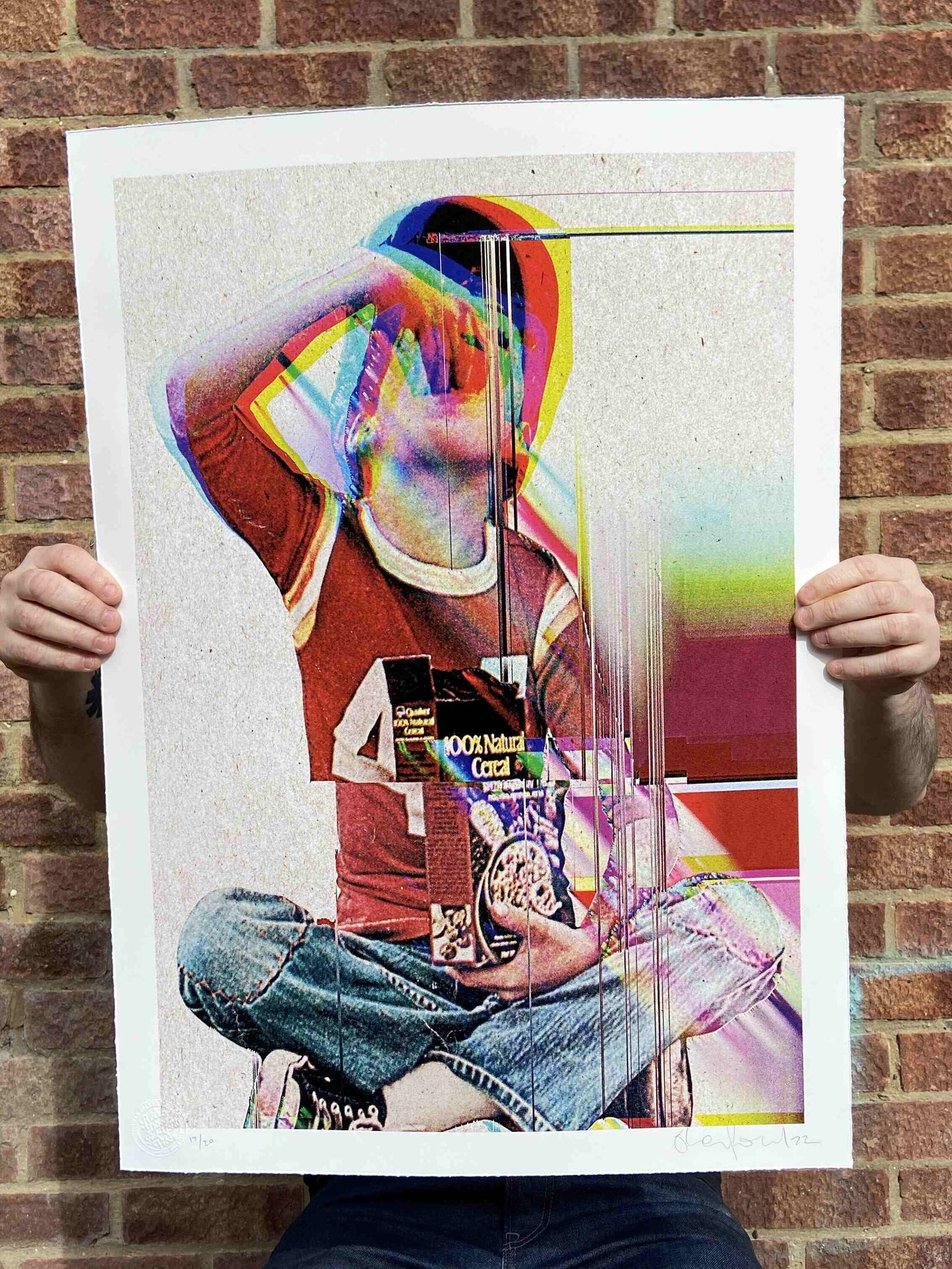 Quaker CMYK Dither Screenprint