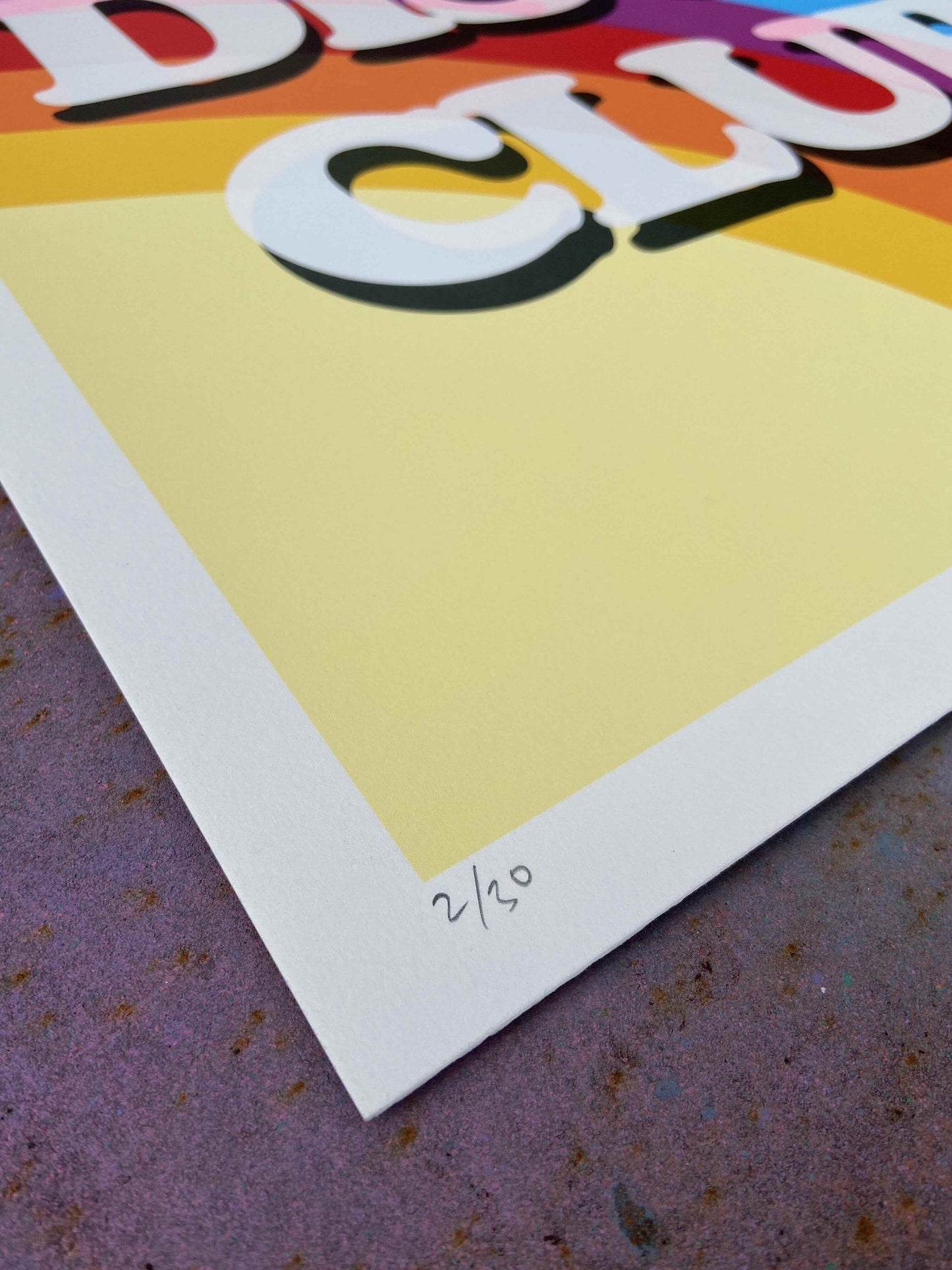 Disco Club - Large Format 9-Layer Limited Edition Screenprint