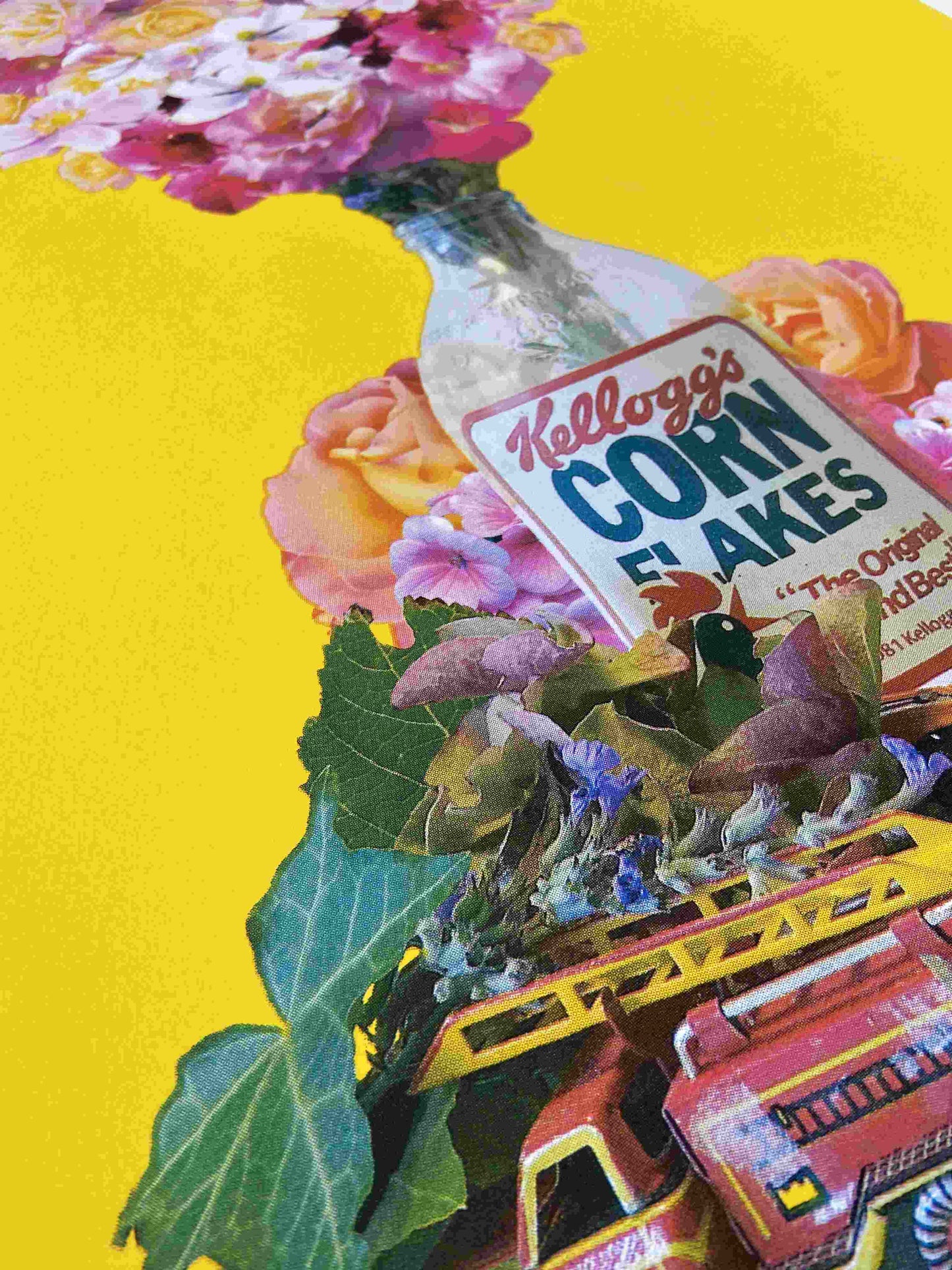 Cornflake Handpulled CMYK Still Life Screenprint