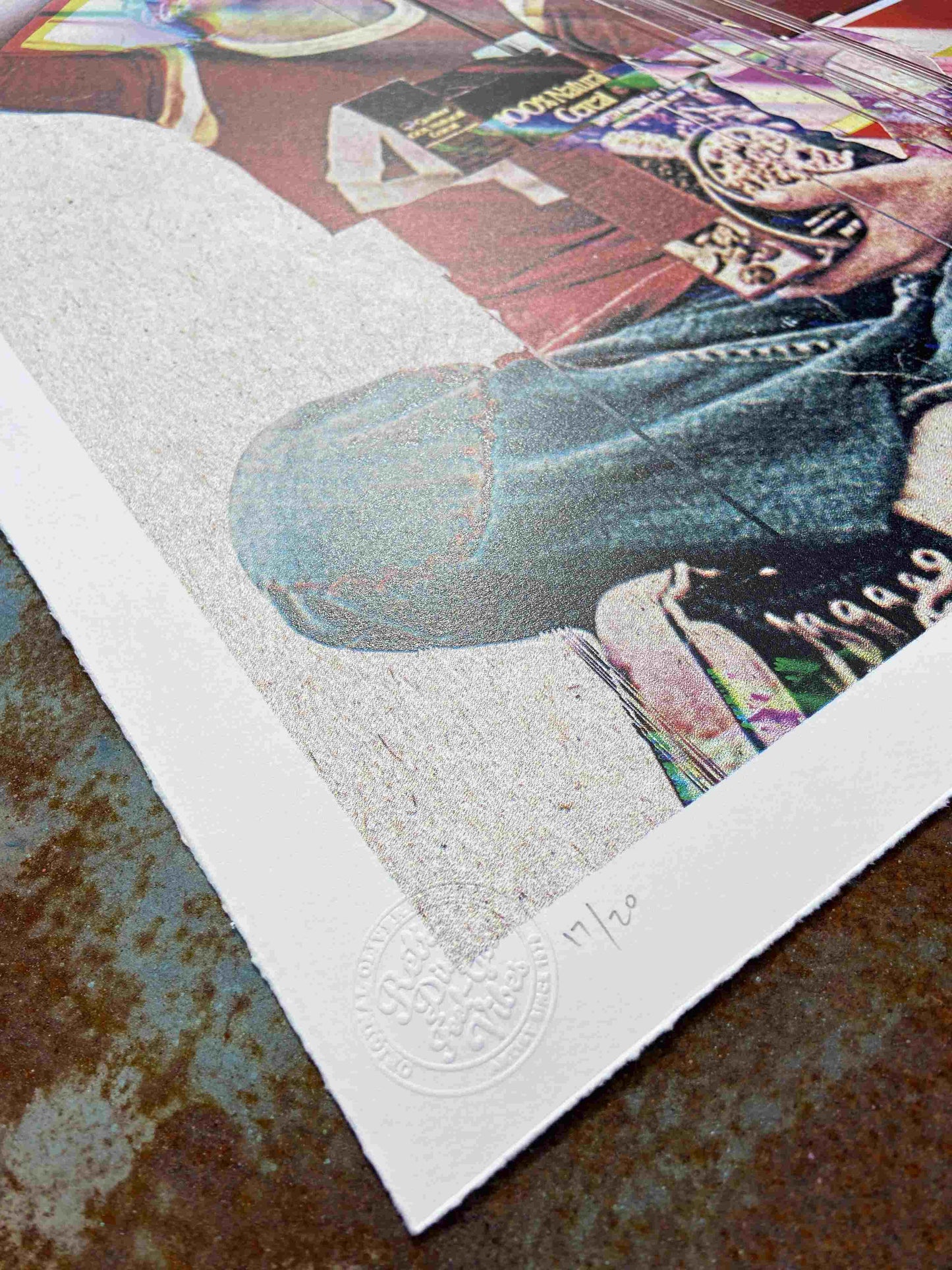 Quaker CMYK Dither Screenprint