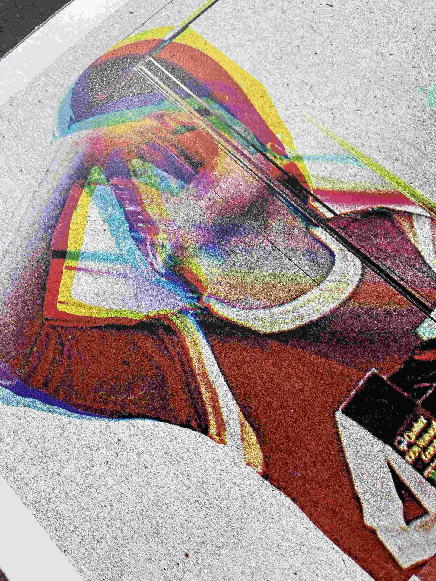 Quaker CMYK Dither Screenprint