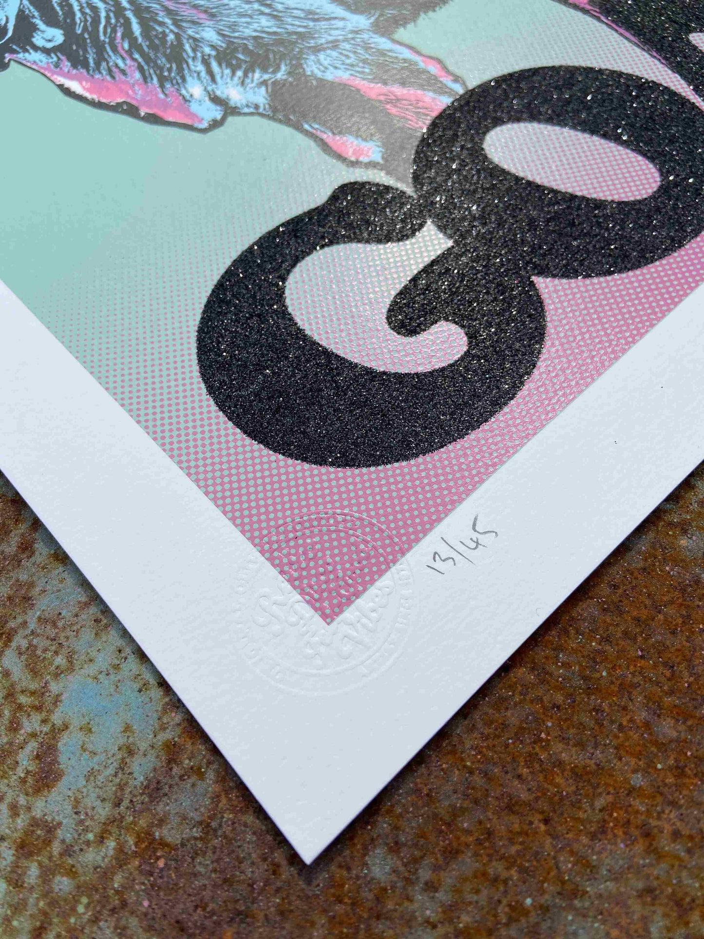 GOAT - Limited Edition Black Glitter Screenprint