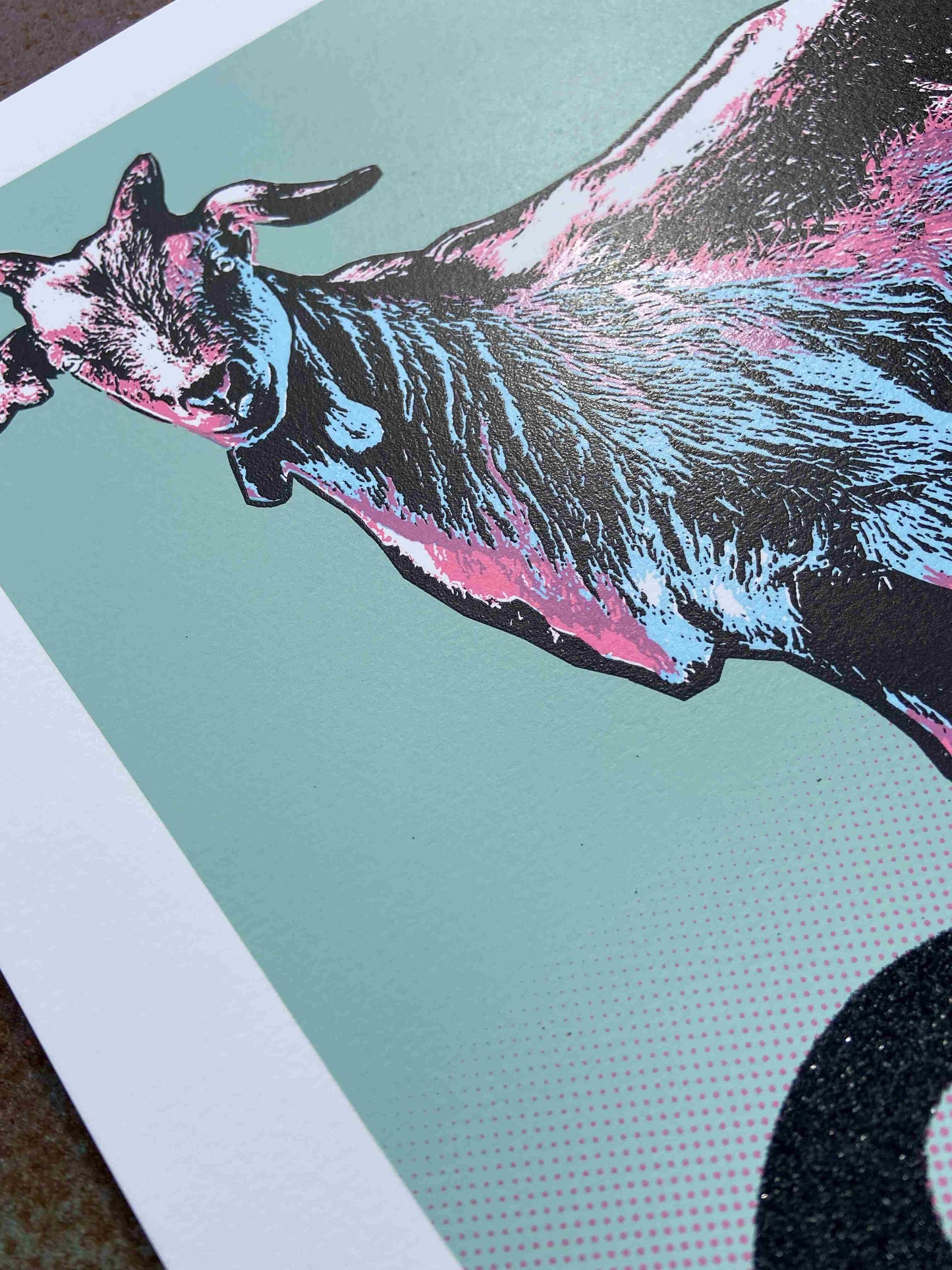 GOAT - Limited Edition Black Glitter Screenprint