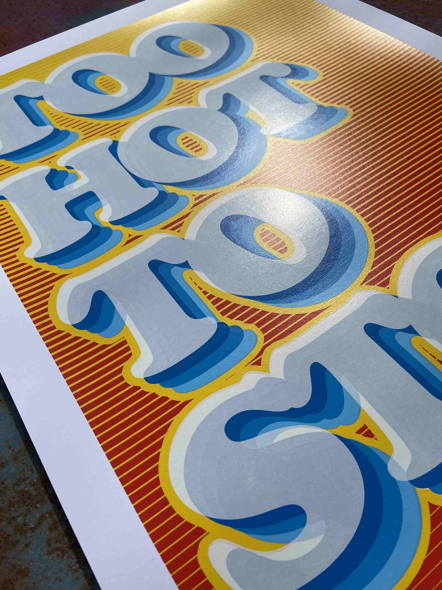 Too Hot To Stop Hand Pulled Screenprint