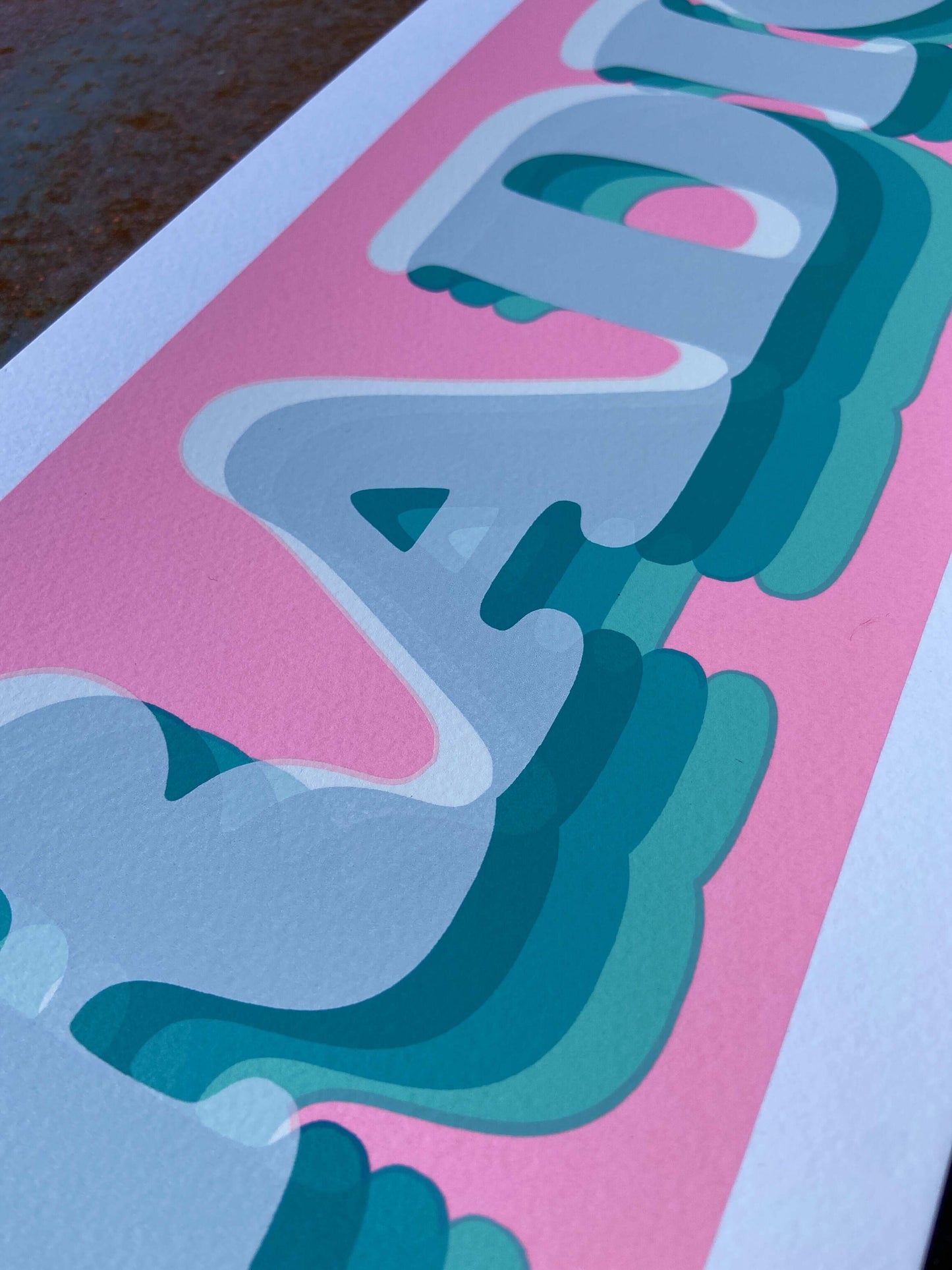 Radical! Hand Pulled Screenprint