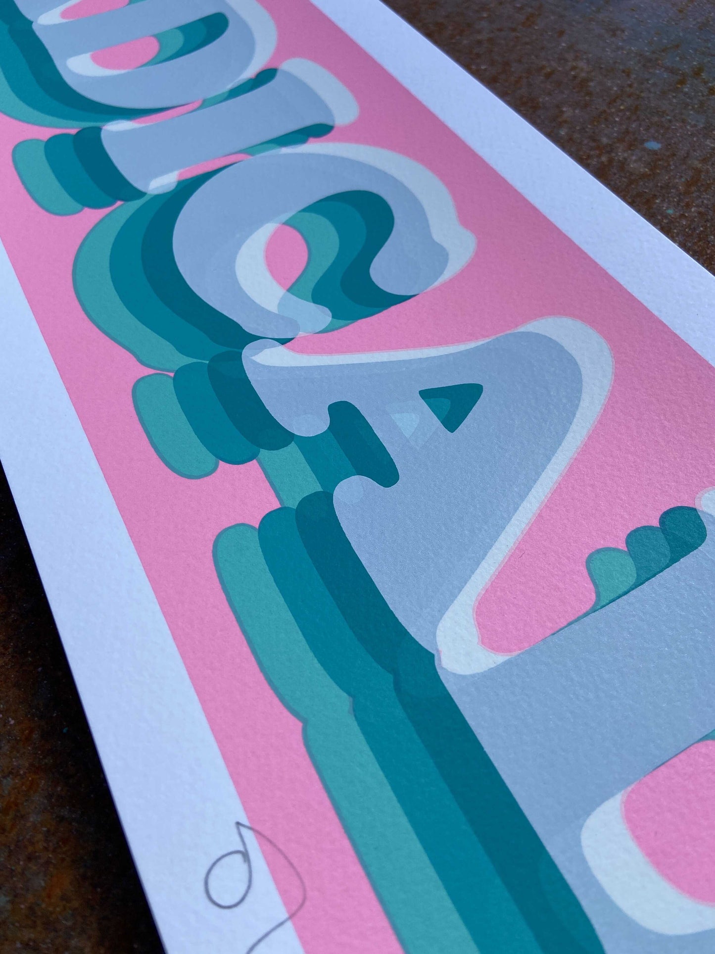 Radical! Hand Pulled Screenprint