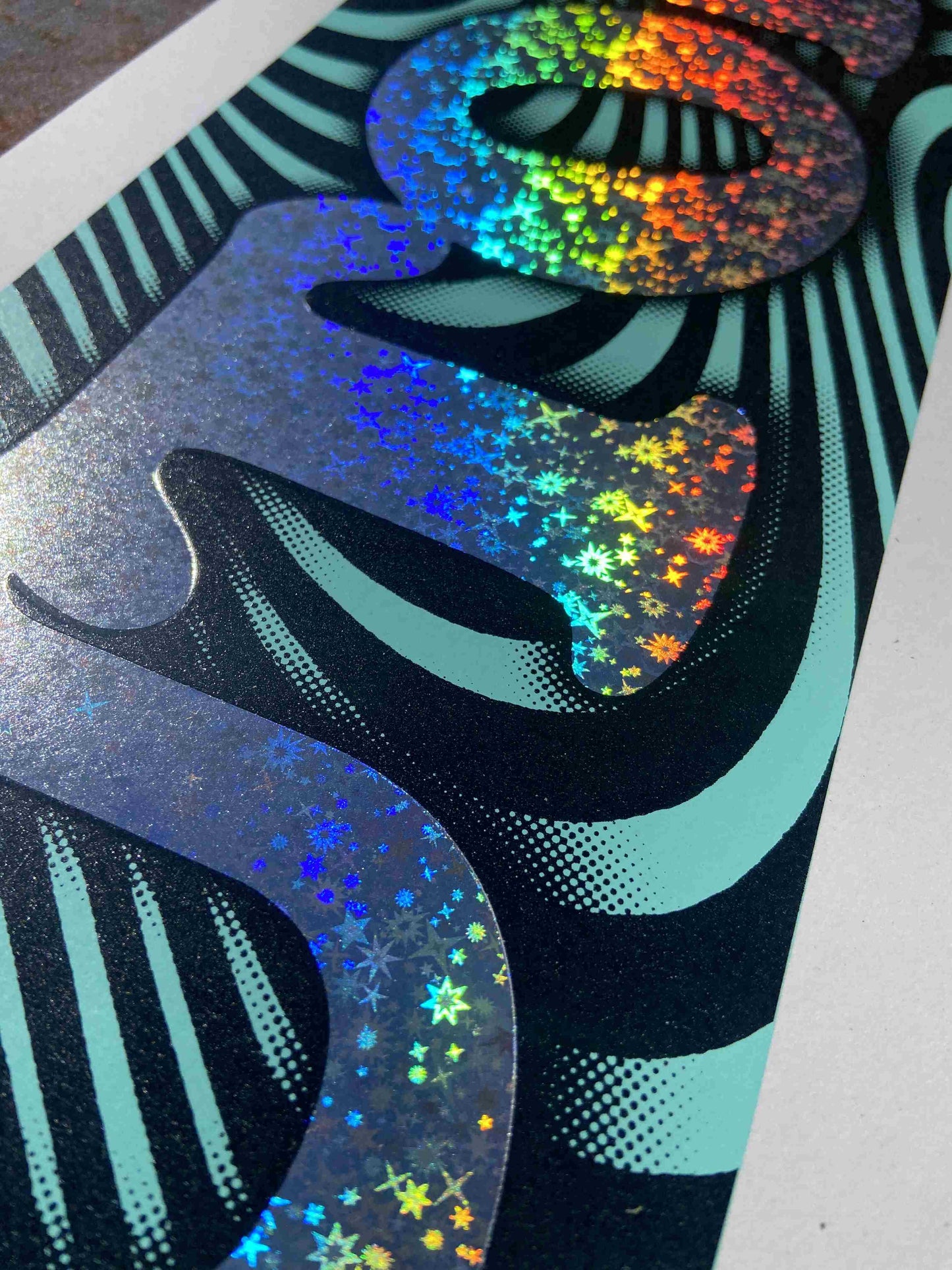 UTOPIA Hand Pulled Screenprint With Hot Foil Stamp