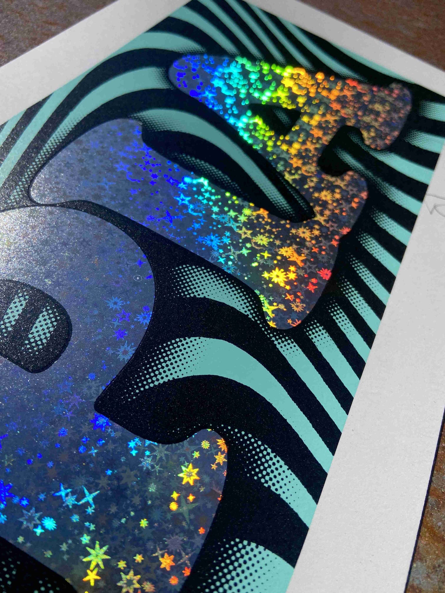 UTOPIA Hand Pulled Screenprint With Hot Foil Stamp