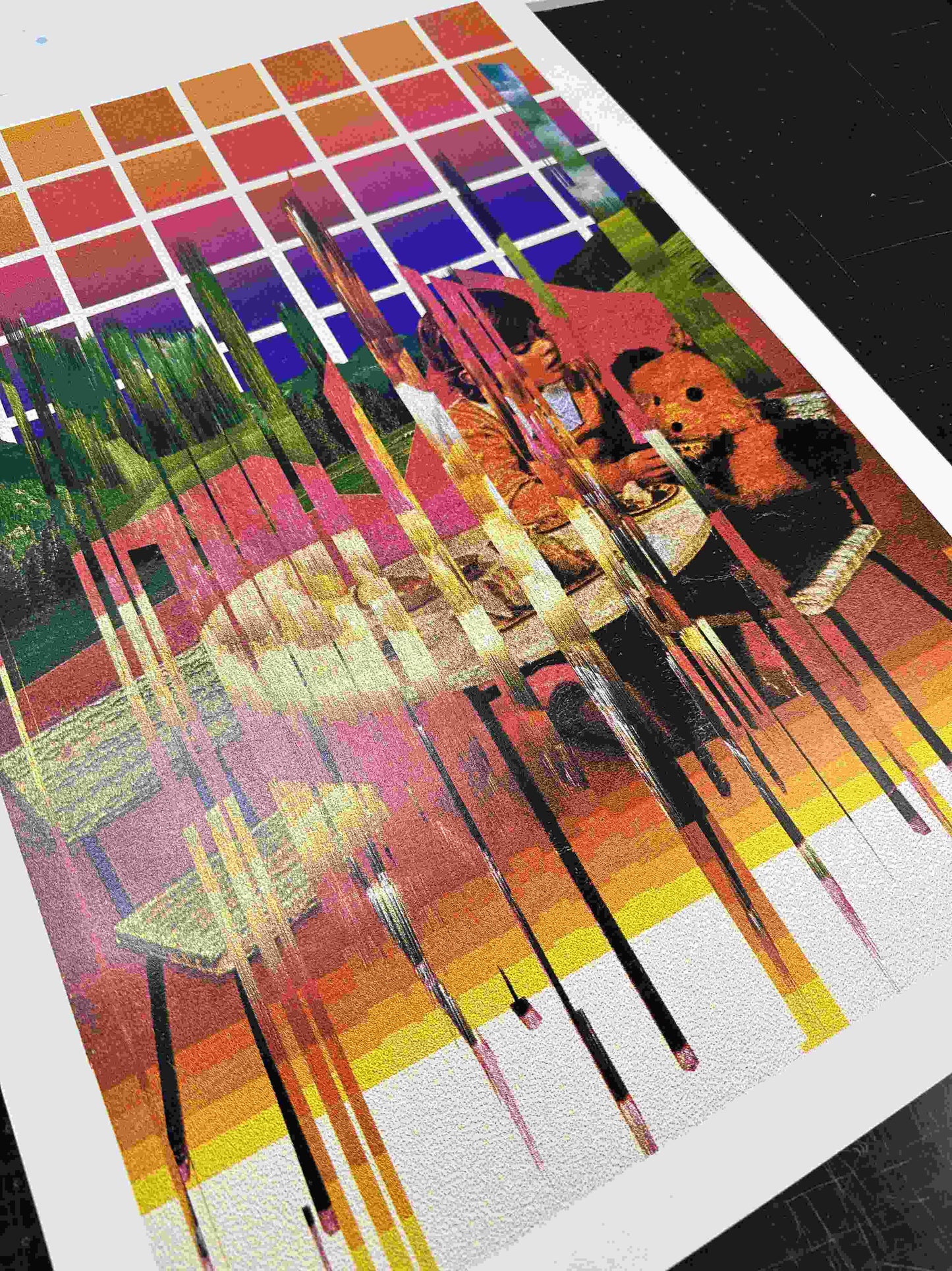 "Yesterday" 4 Colour Dither Screenprint