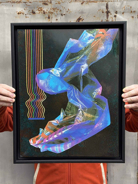 HEX2 Oxidised Copper Screenprint