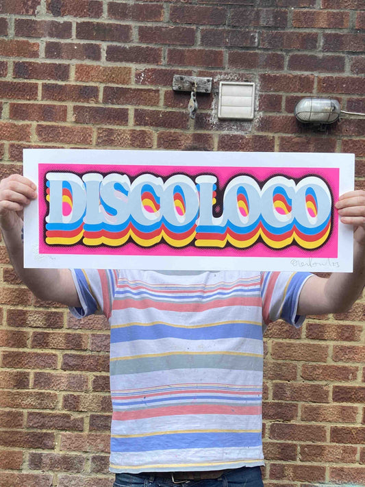DISCOLOCO Neon Pink Screenprint