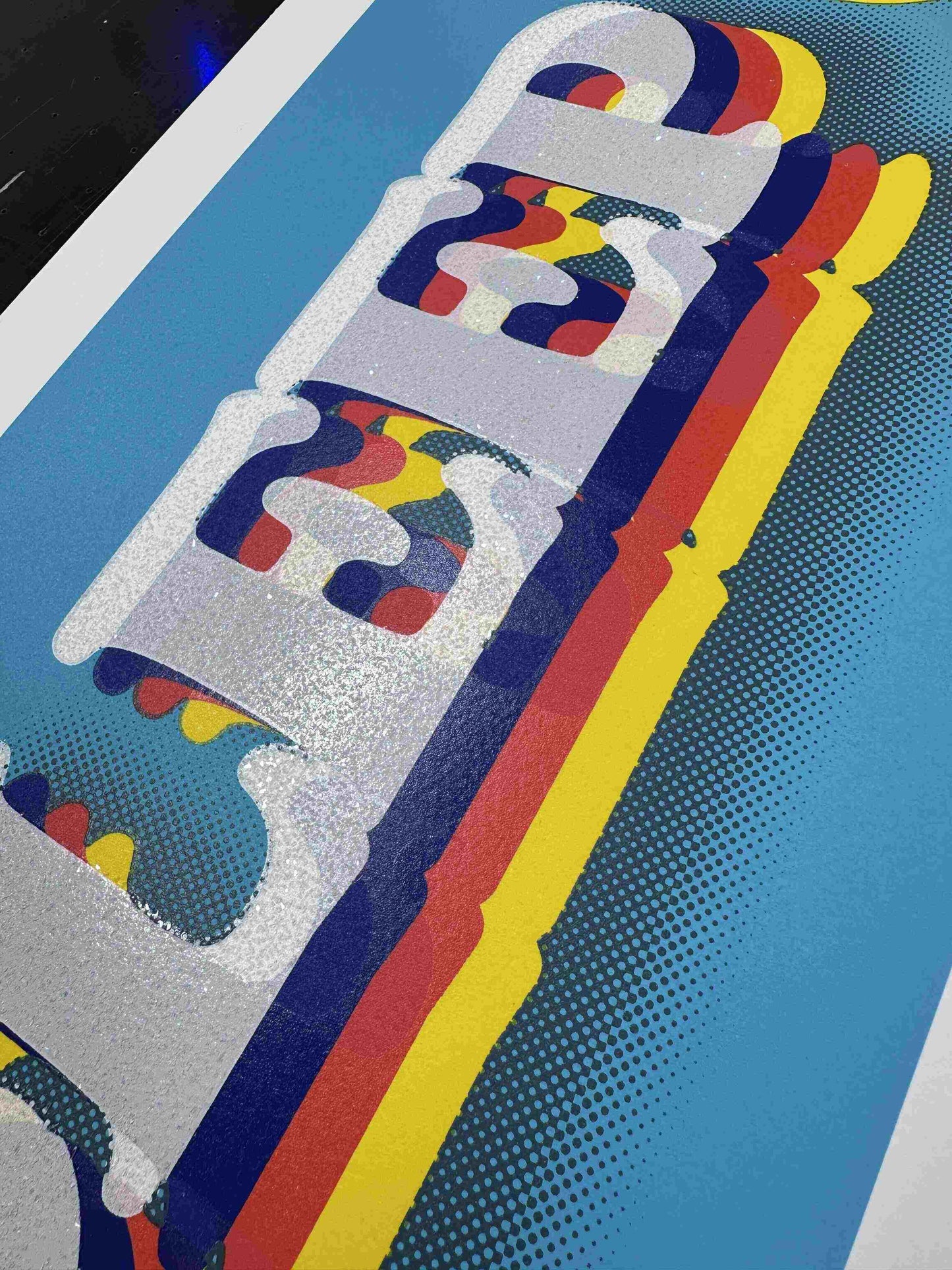 Sleep On It Hand pulled Screenprint With Diamond Dust