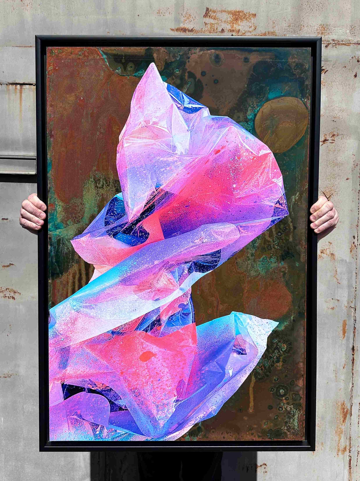 HEXA1 Original Framed Oxidised Copper Artwork