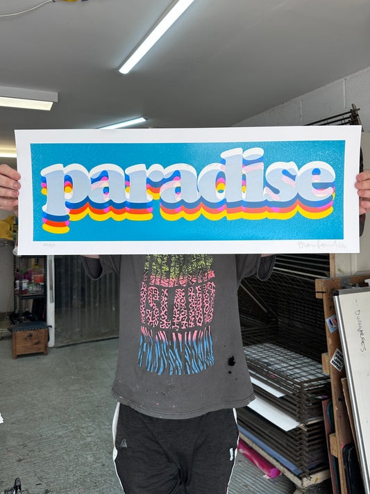 Paradise Diamond Dust Hand Pulled Screenprint