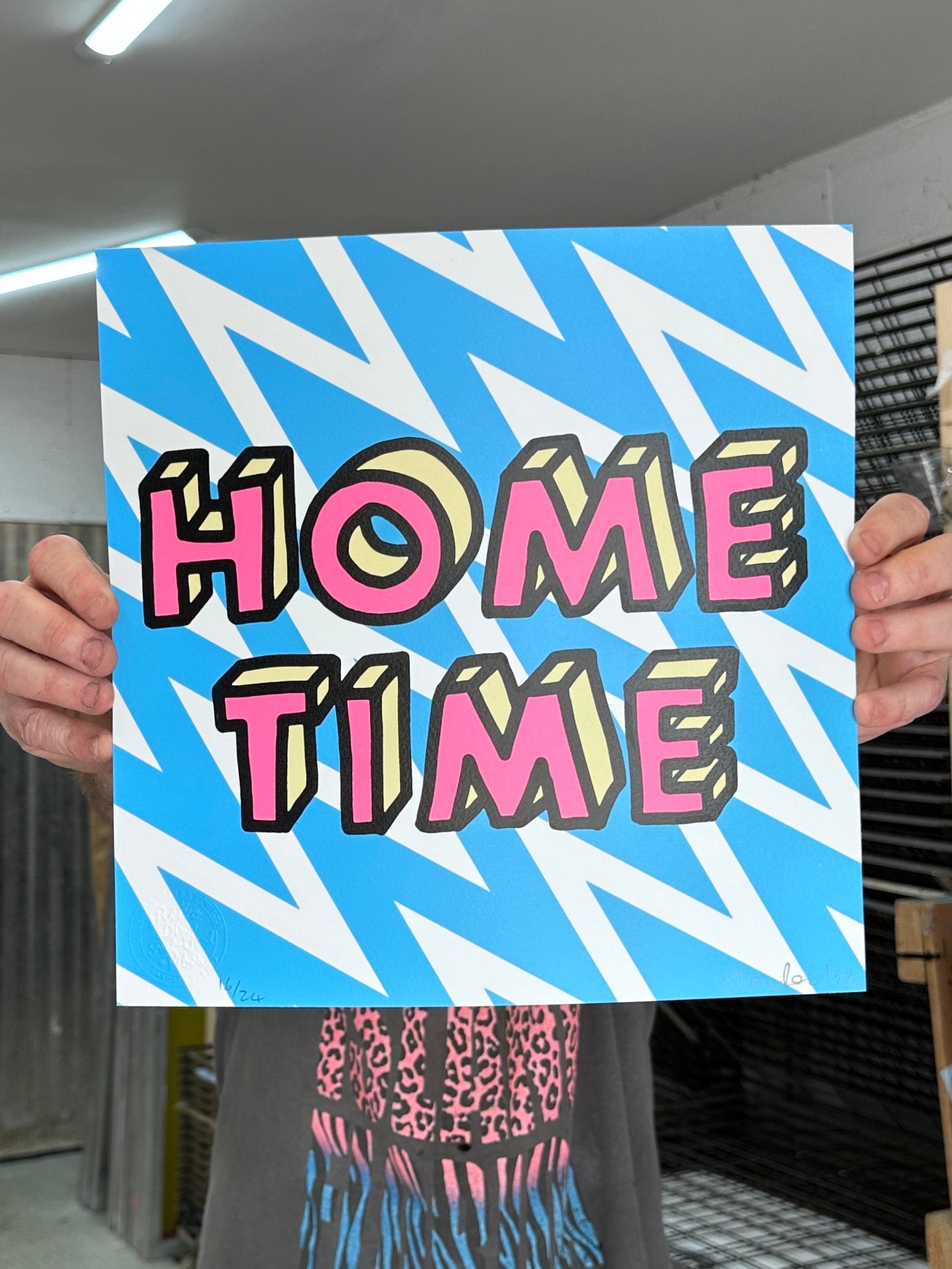 Home Time Handpulled Screenprint