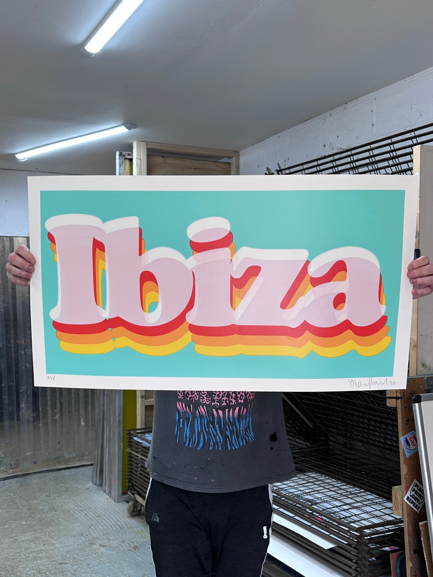 IBIZA XL Hand Pulled Screenprint
