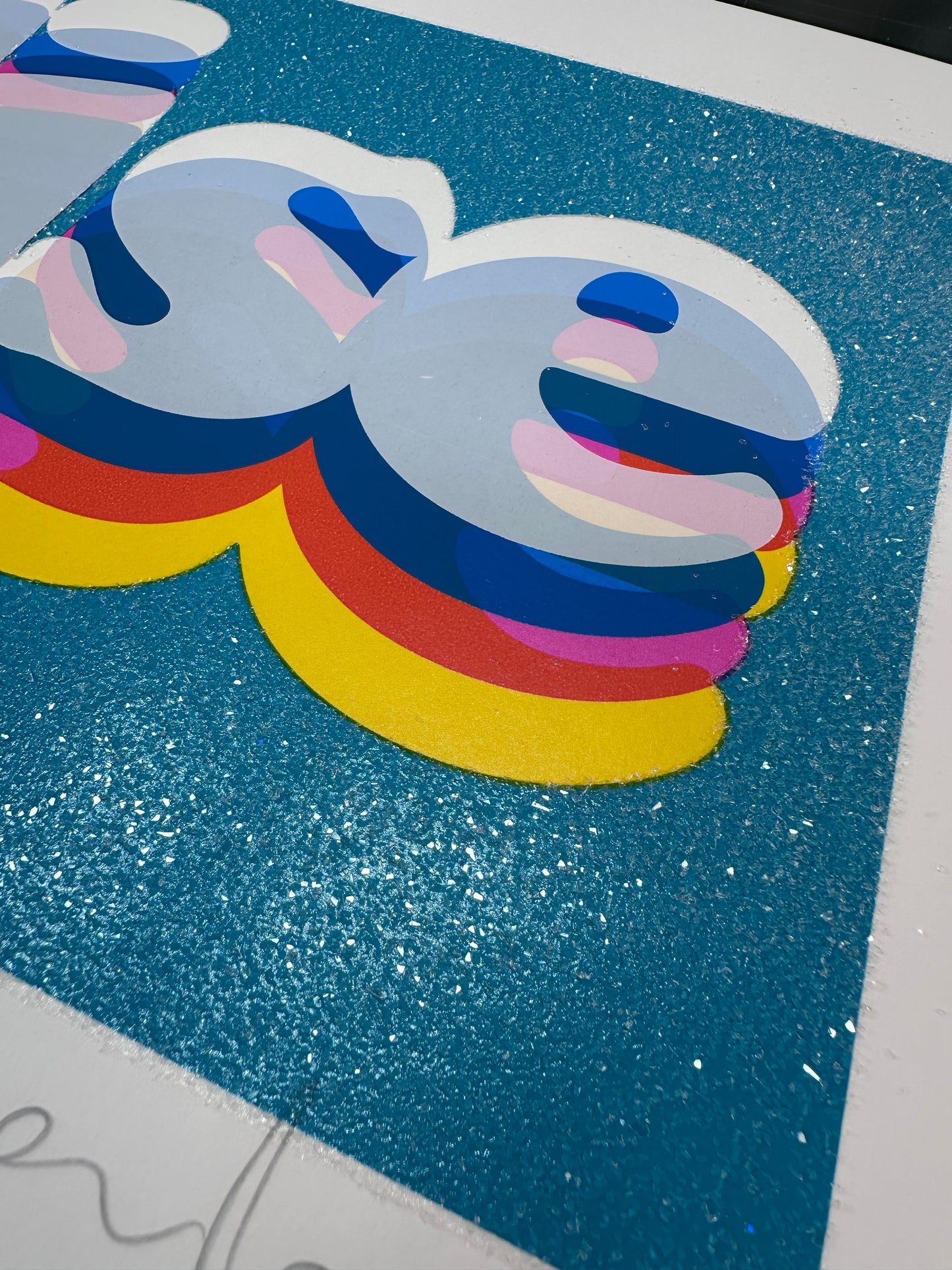 Paradise Diamond Dust Hand Pulled Screenprint