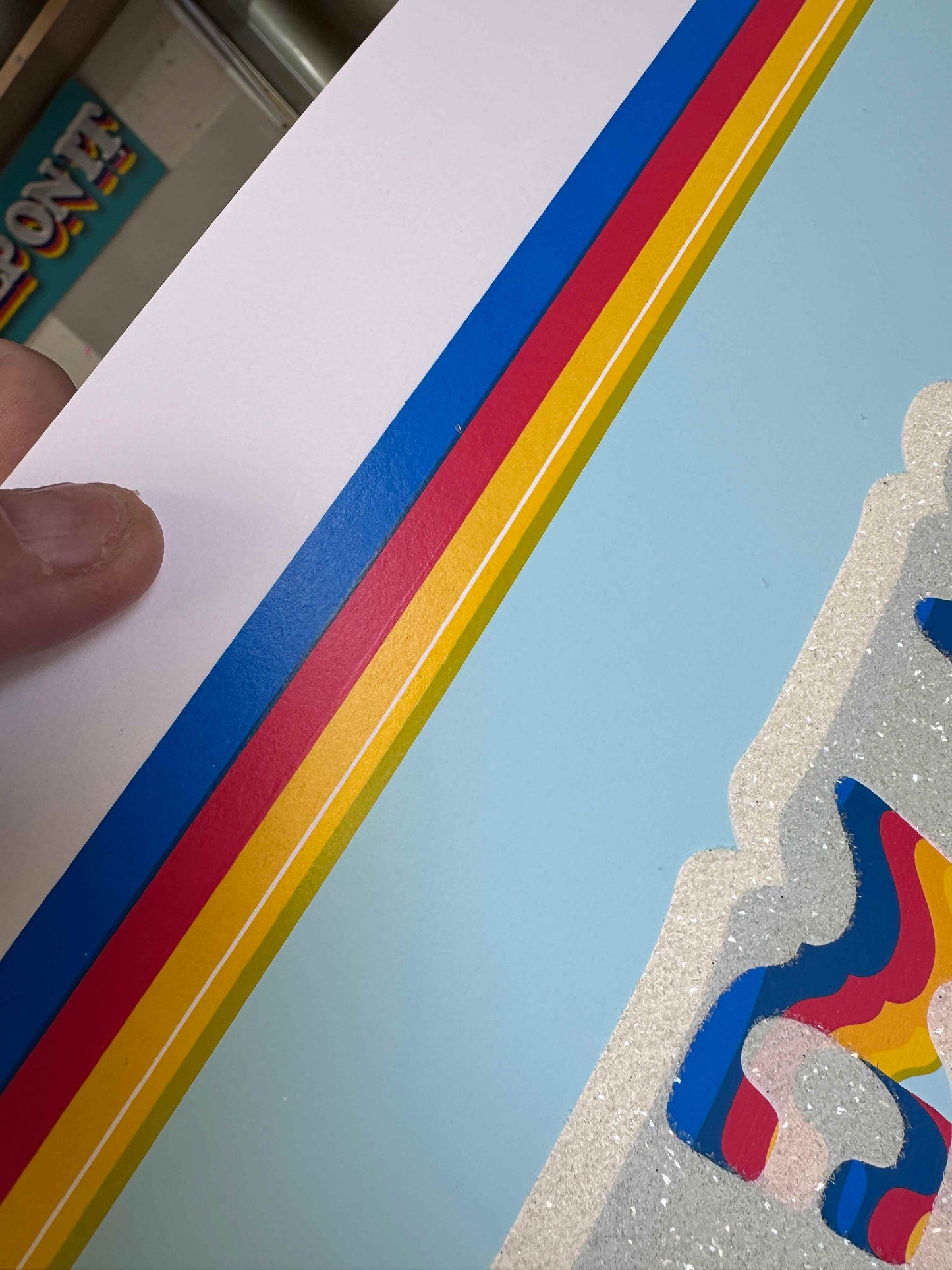 Let's Go Disco (misprints) Hand Pulled Screenprint