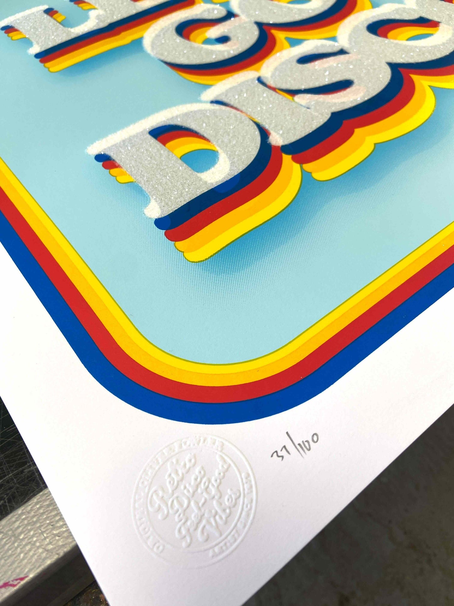 "Let's Go Disco" Diamond Dust Screenprint Edition