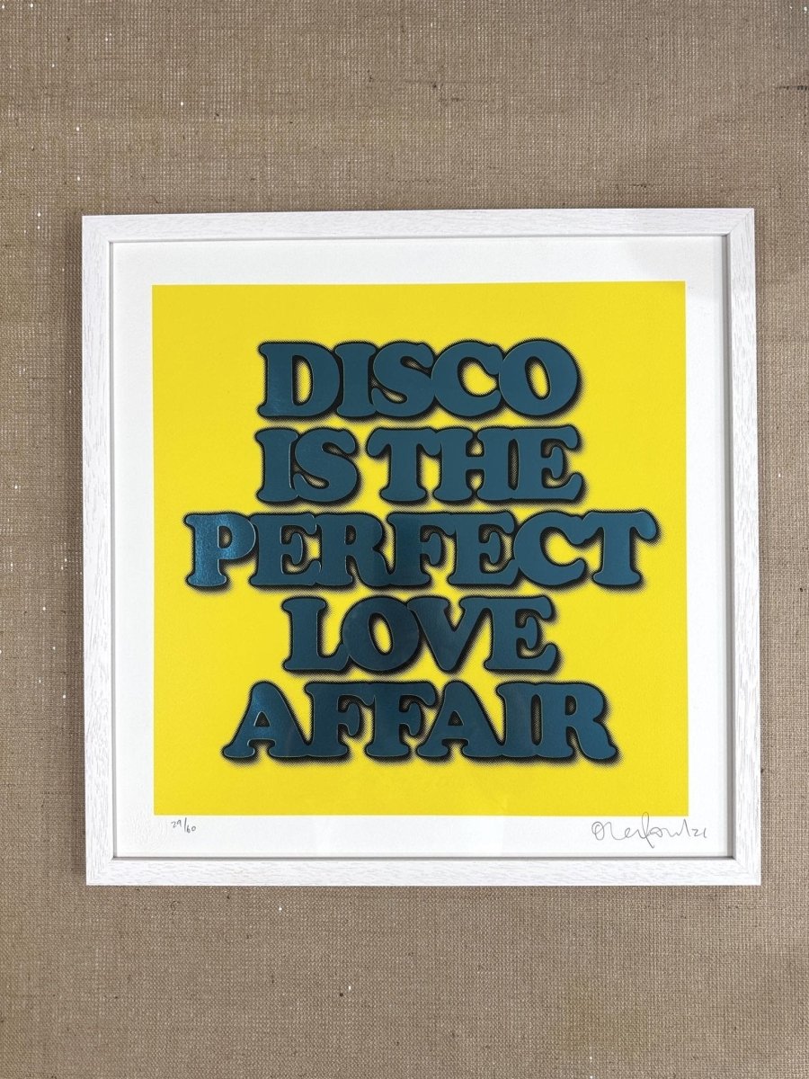 DISCO IS...YELLOW (FRAMED) - shop_name