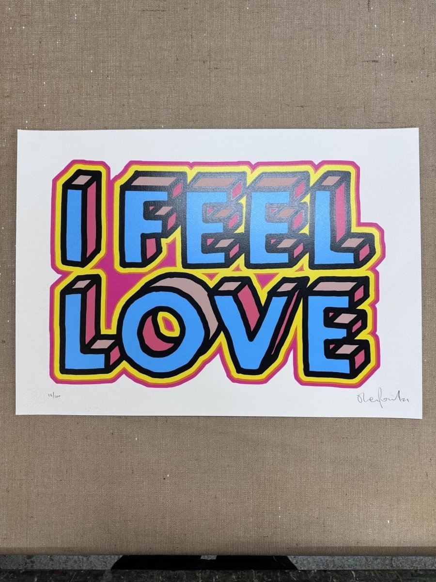 I Feel Love Hand pulled screenprint - shop_name
