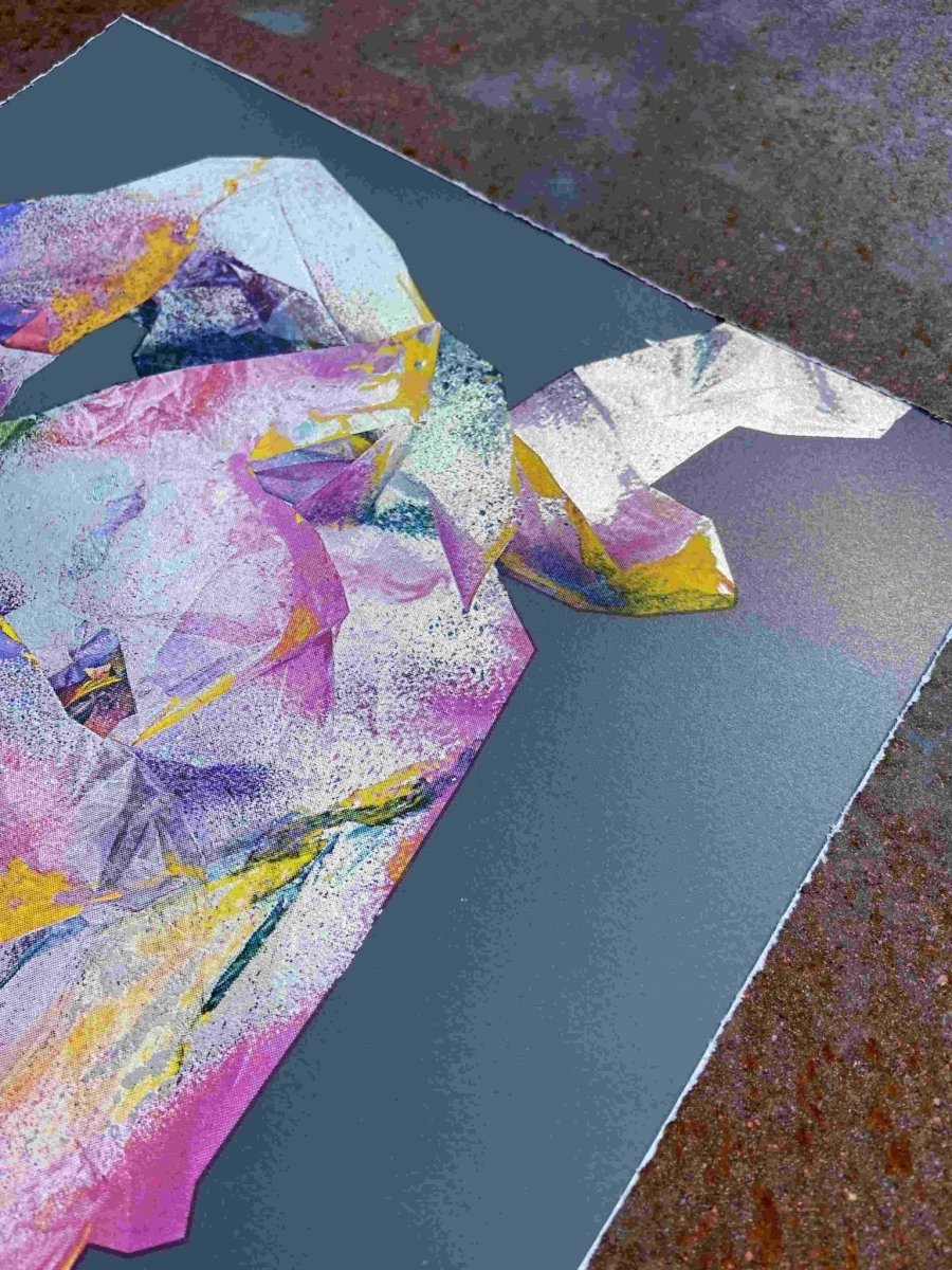 I See A Rabbit Abstract Screenprint - shop_name