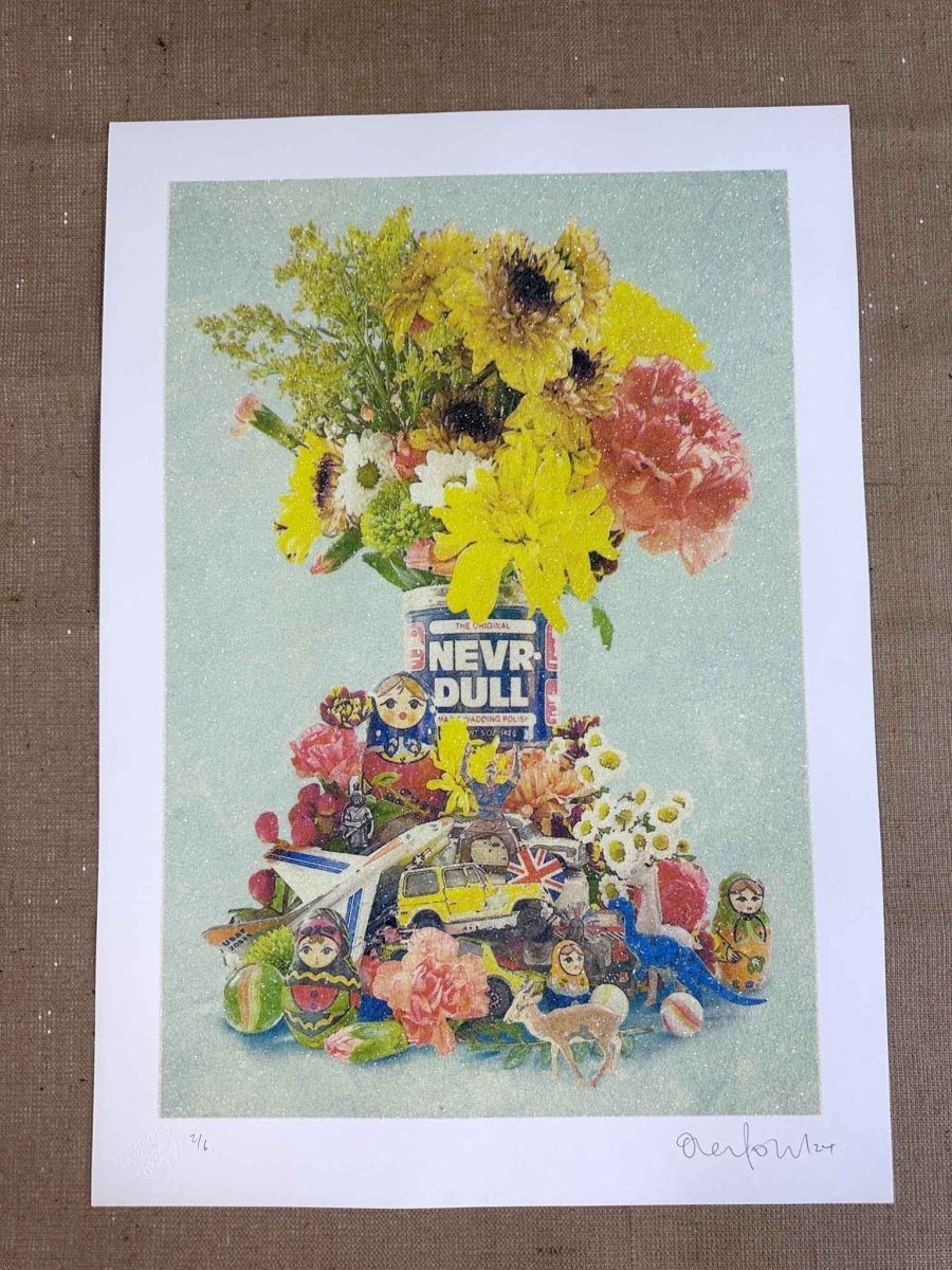 NEVRDULL Hand Pulled Diamond Dust Screen Print - shop_name