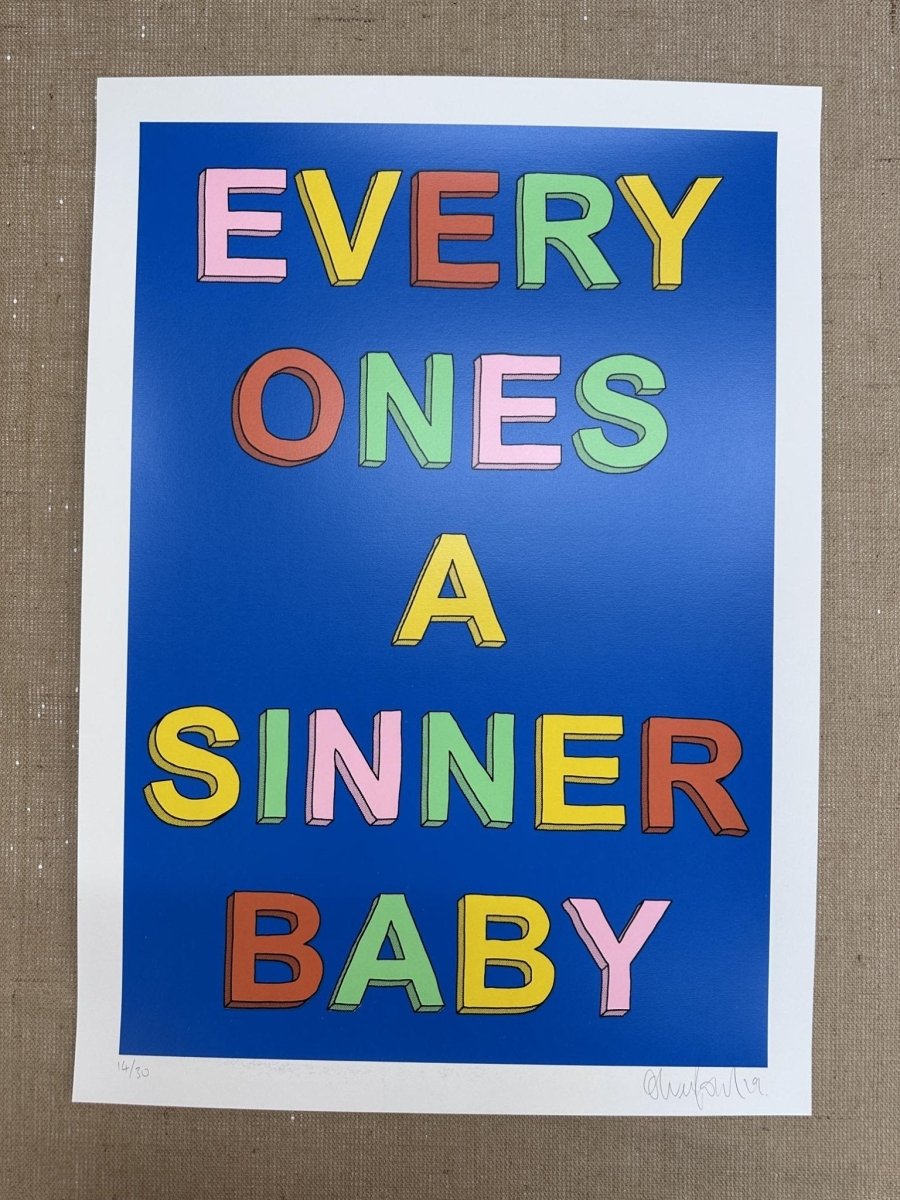 Sinner Screenprint - shop_name