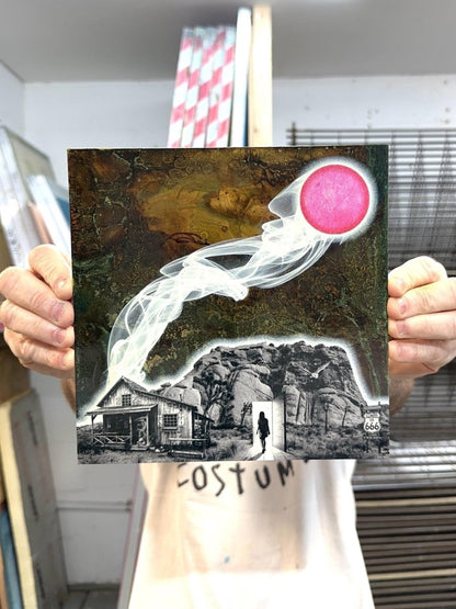 666 Square / Oxidised Original Artwork OLI FOWLER ART tag1  One - Off