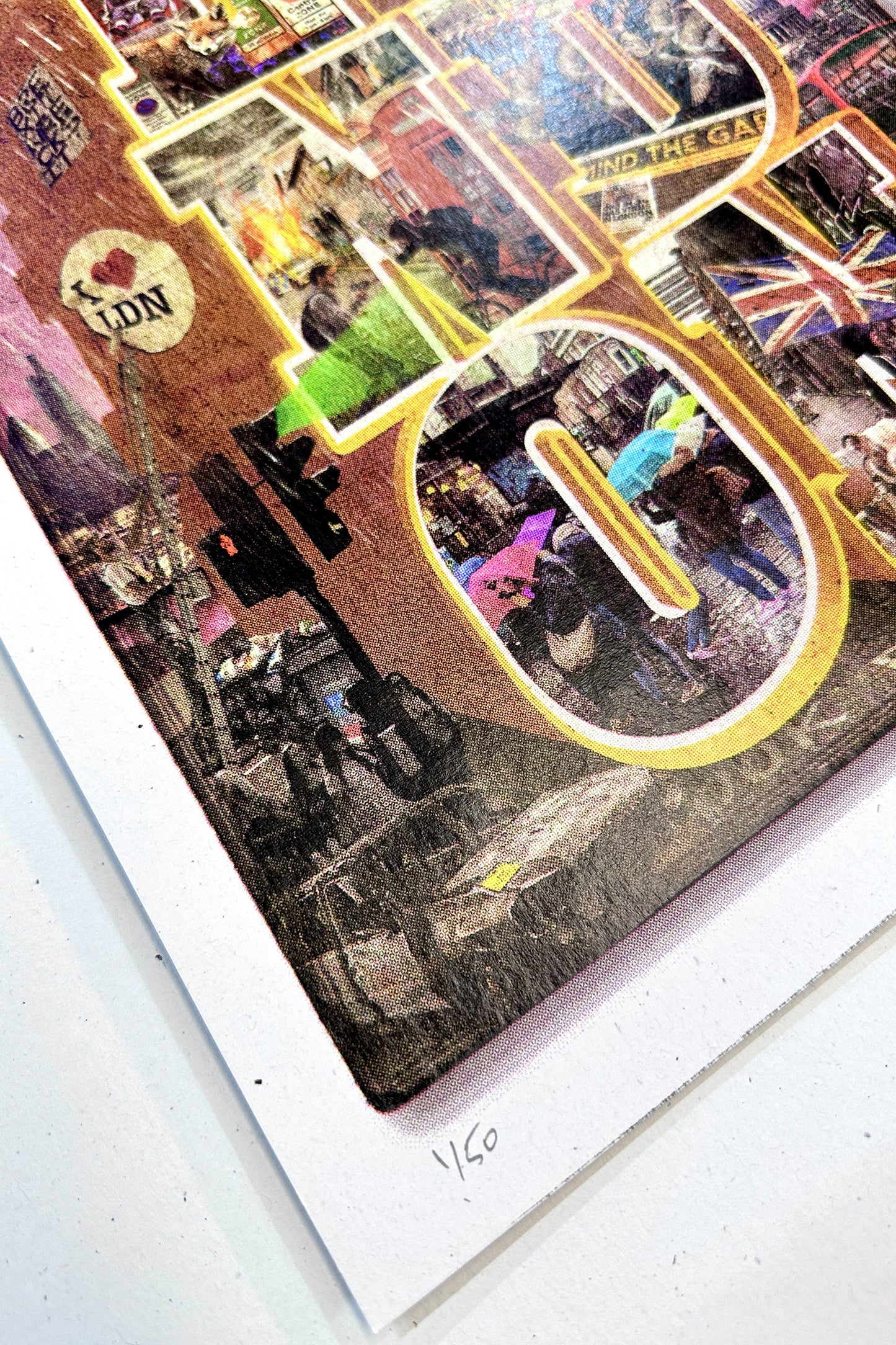 We Talk About...London A3 Hand Pulled Screen-print