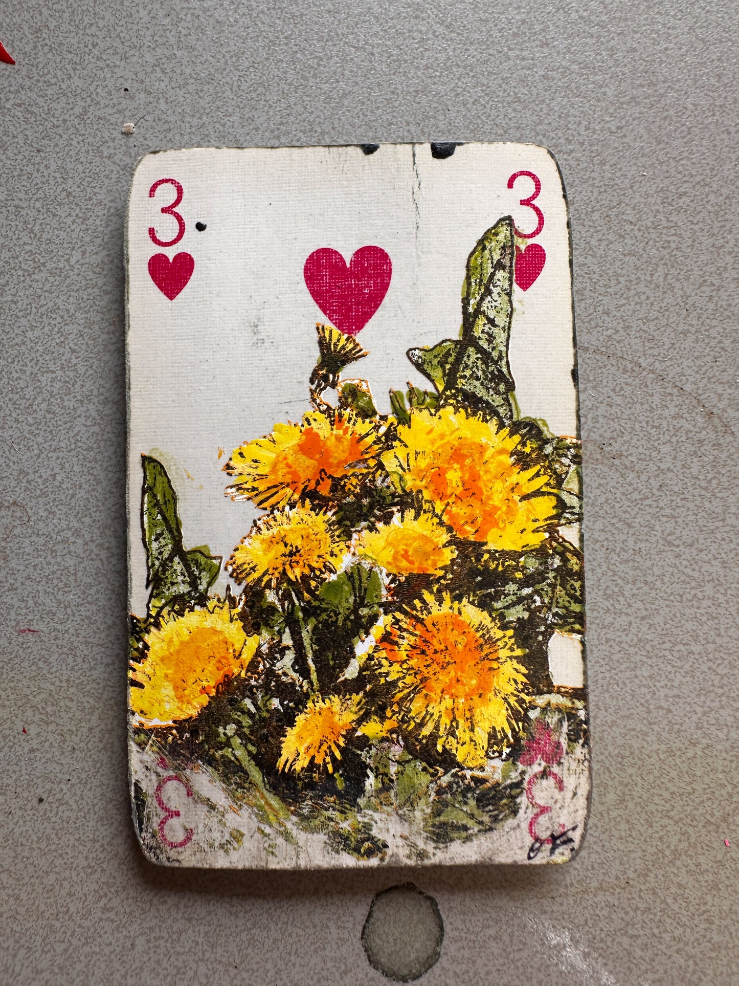 The Best Hand Original Art / Playing Cards