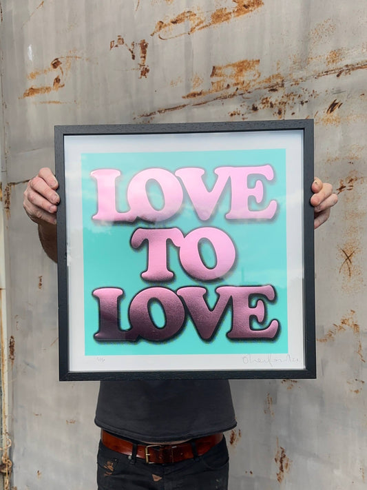LOVE BLUE (FRAMED)
