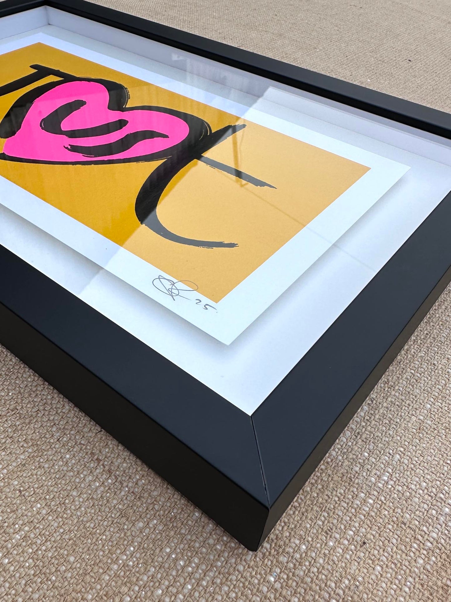 JusT FLURO PINK (FRAMED)