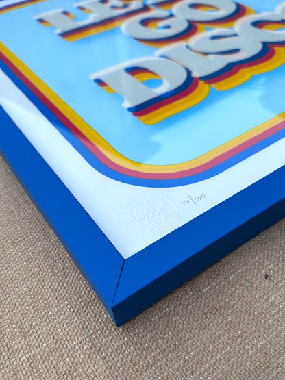 LET'S GO DISCO DIAMOND DUST (FRAMED)