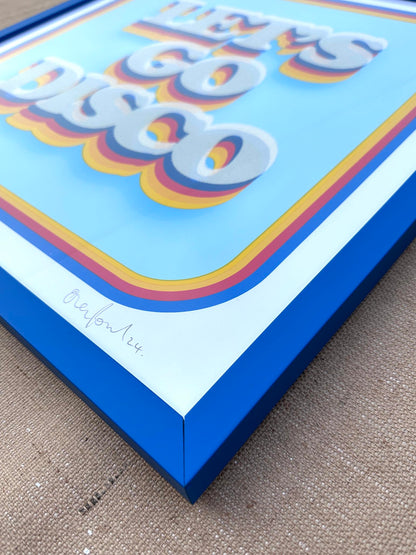 LET'S GO DISCO DIAMOND DUST (FRAMED)